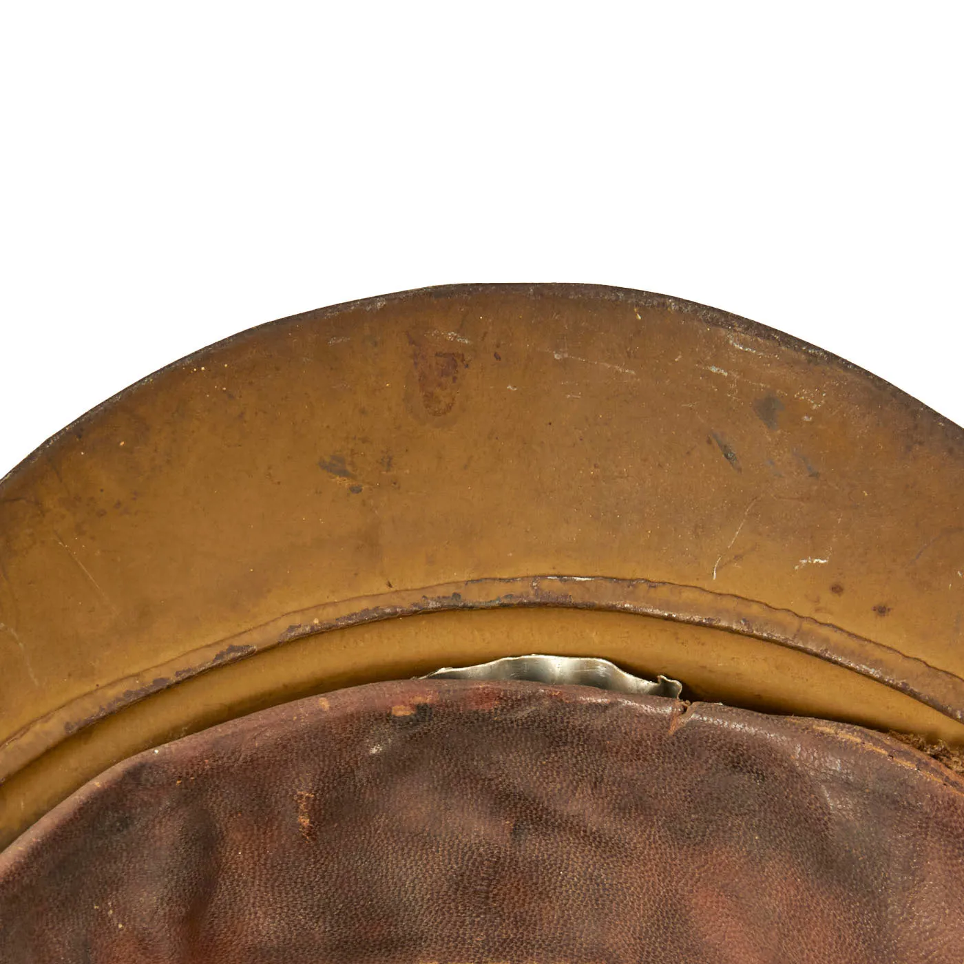 Original Belgian WWII Model 1926 Adrian Type Infantry Helmet with Lion Badge
