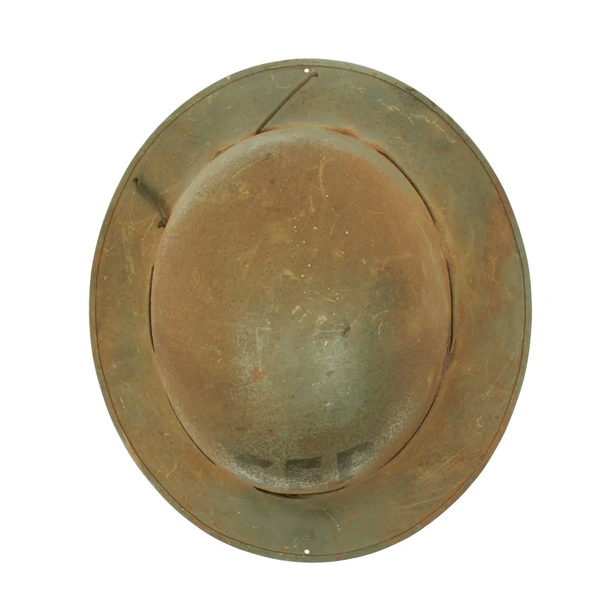 Original British WWII SFP Civil Defense Zuckerman Helmet - Dated February 1941
