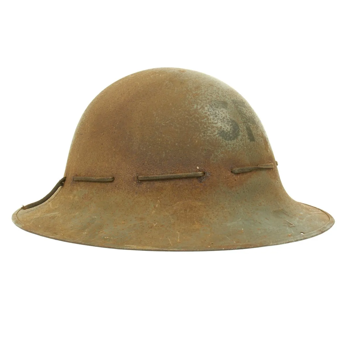 Original British WWII SFP Civil Defense Zuckerman Helmet - Dated February 1941