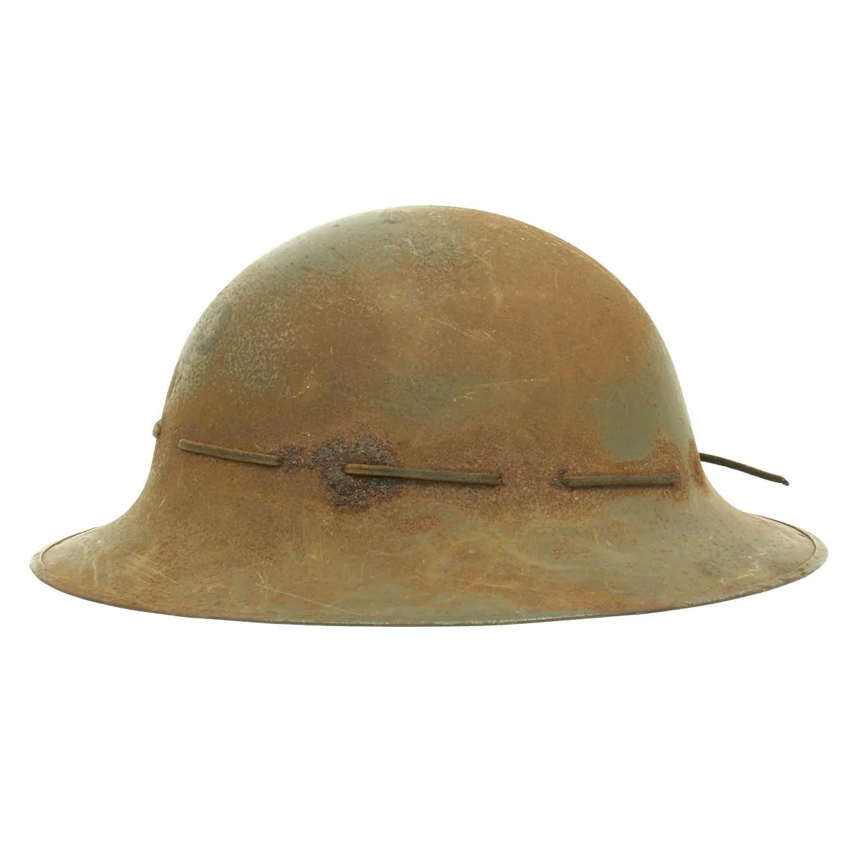 Original British WWII SFP Civil Defense Zuckerman Helmet - Dated February 1941