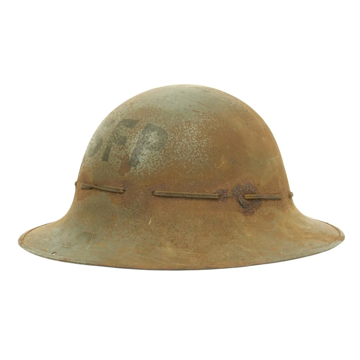 Original British WWII SFP Civil Defense Zuckerman Helmet - Dated February 1941