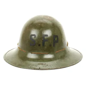 Original British WWII SFP Zuckerman Helmet - Dated June 1941