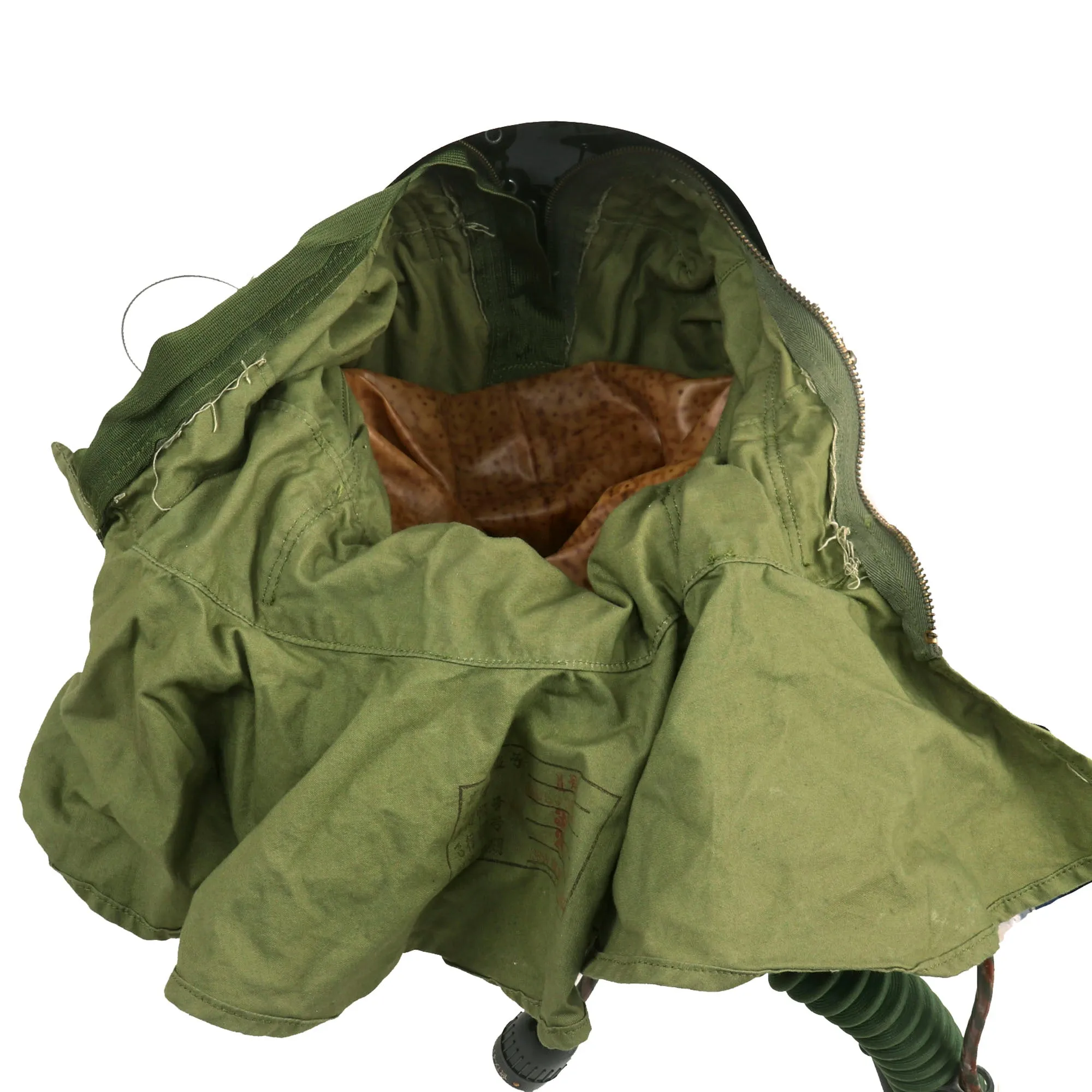 Original Chinese Air Force Cold War TK-1 High Altitude Flight Helmet Set in Original Crate