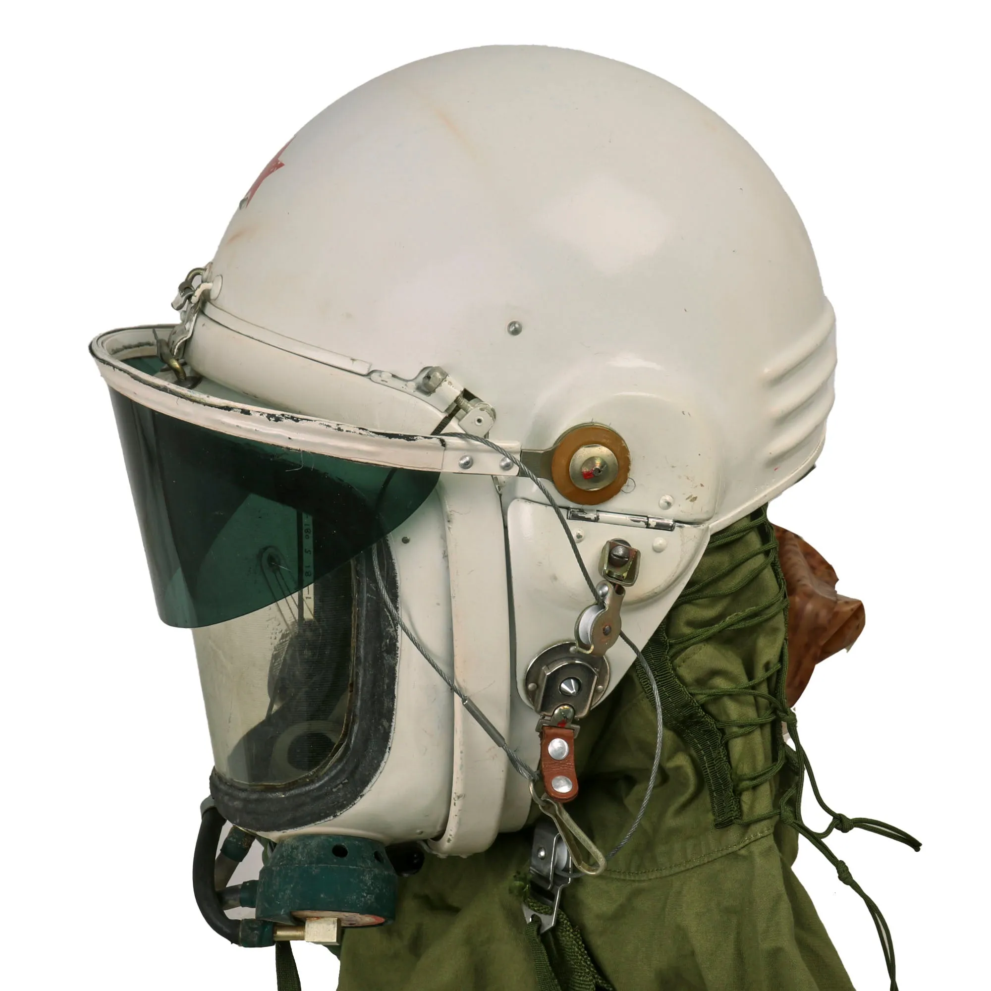 Original Chinese Air Force Cold War TK-1 High Altitude Flight Helmet Set in Original Crate
