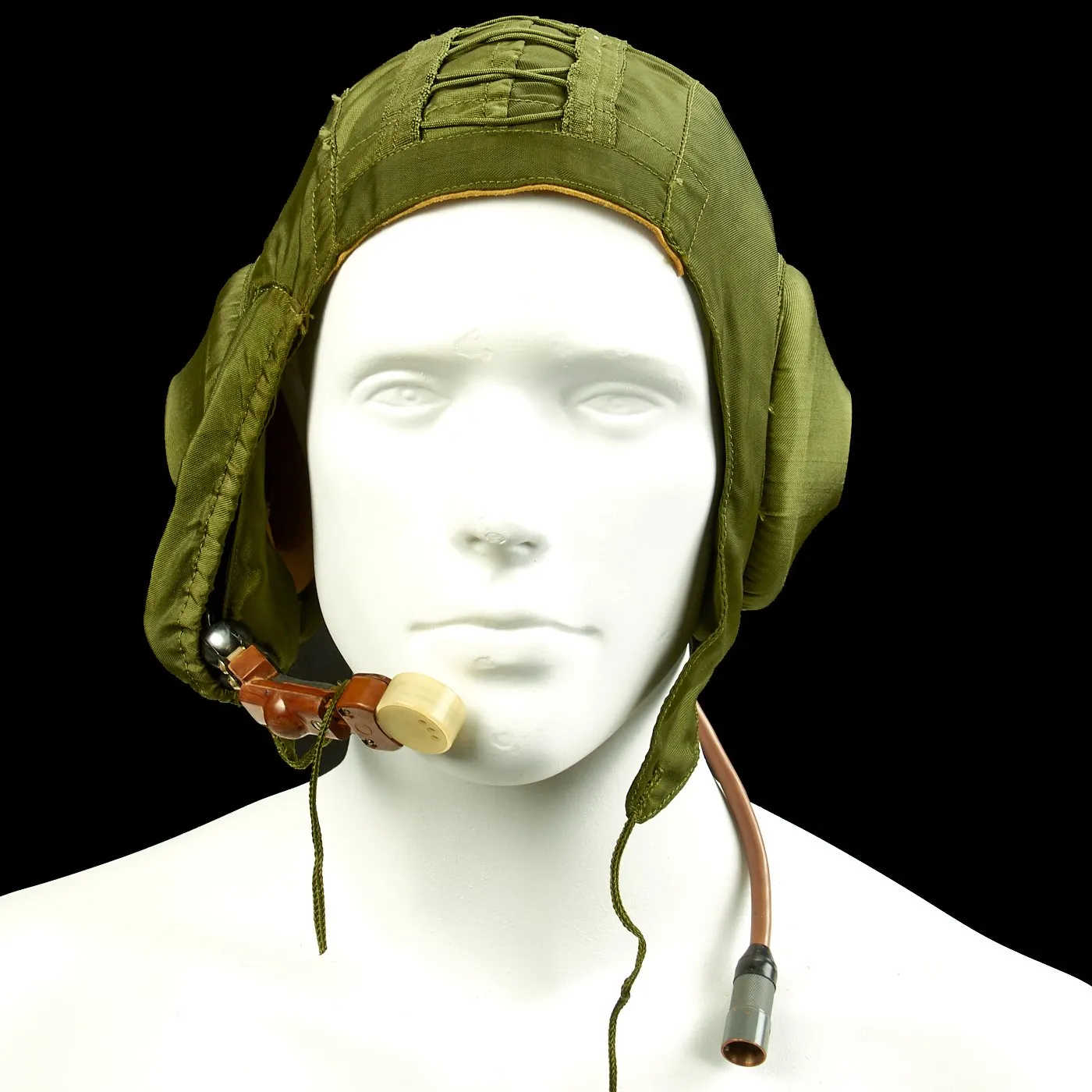 Original Chinese Air Force Cold War TK-1 High Altitude Flight Helmet Set