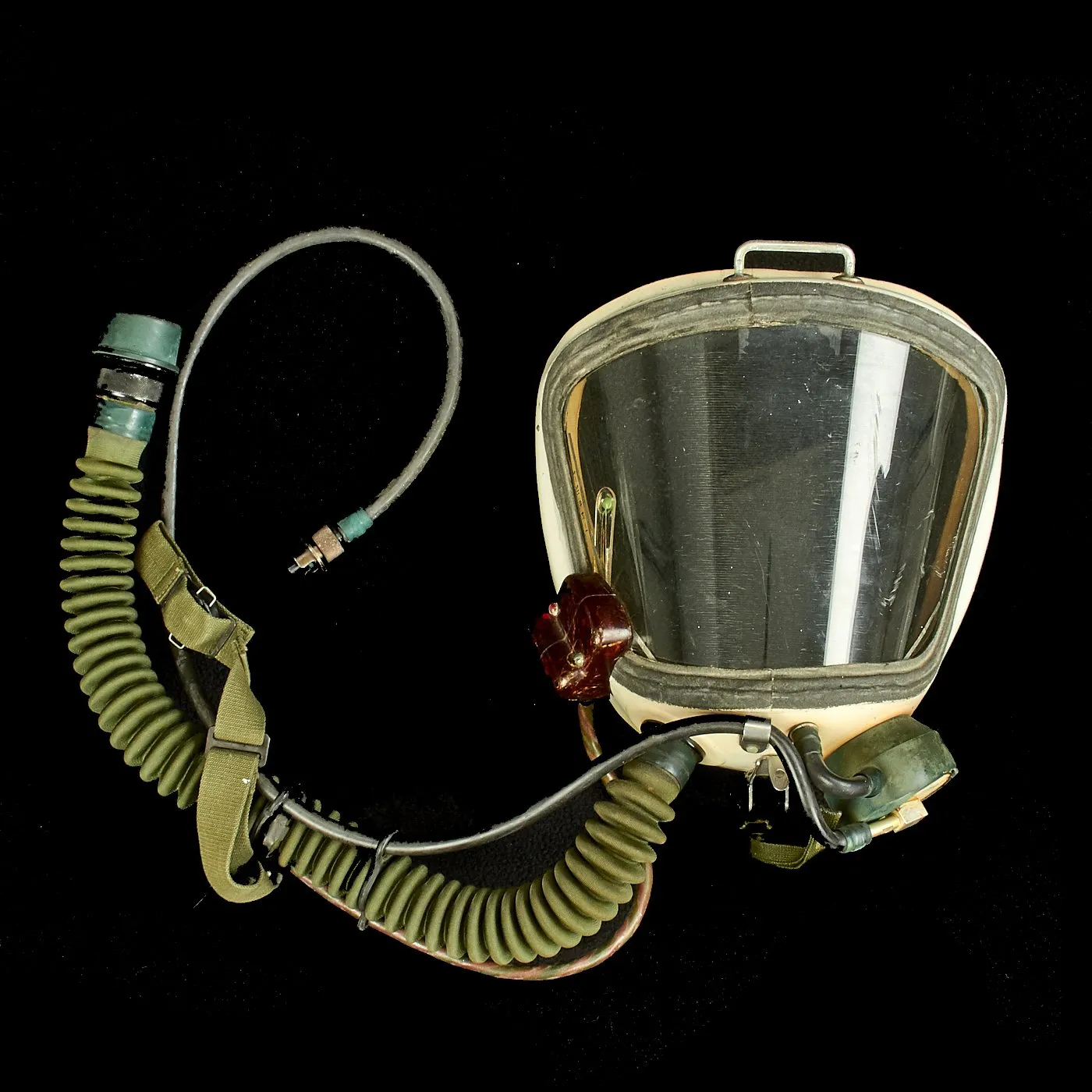 Original Chinese Air Force Cold War TK-1 High Altitude Flight Helmet Set