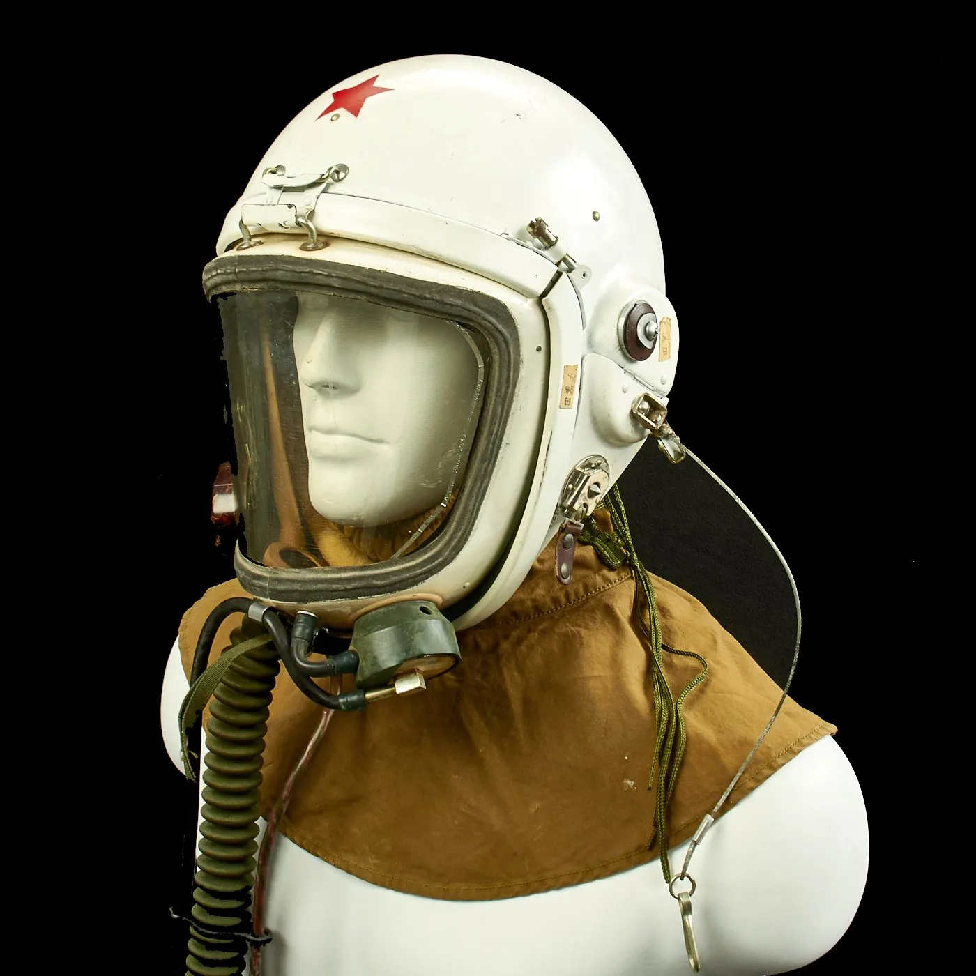 Original Chinese Air Force Cold War TK-1 High Altitude Flight Helmet Set