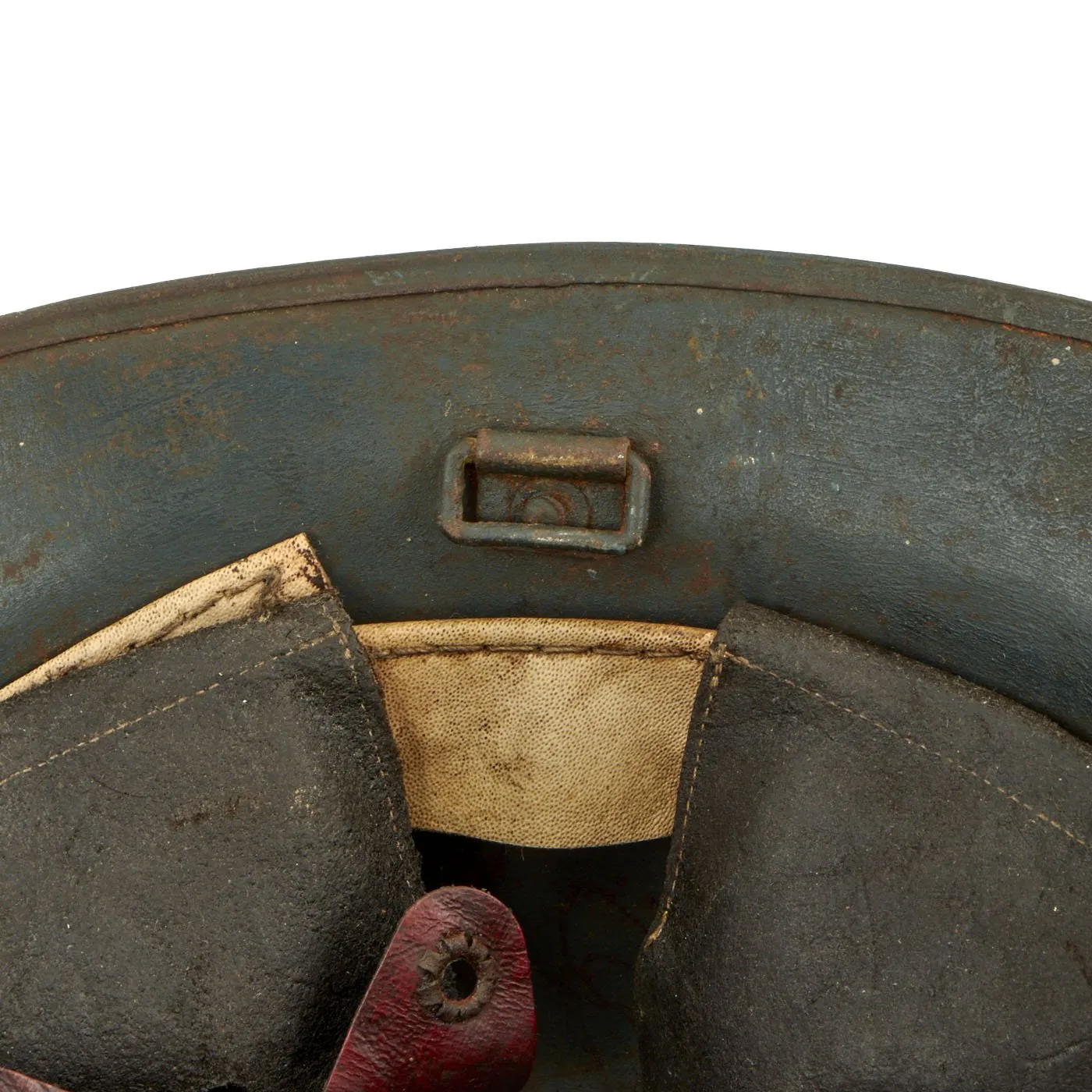 Original Czech Pre-WWII Vz29 Model 1929 Fire Service Steel Helmet-Used as Medic Helmet