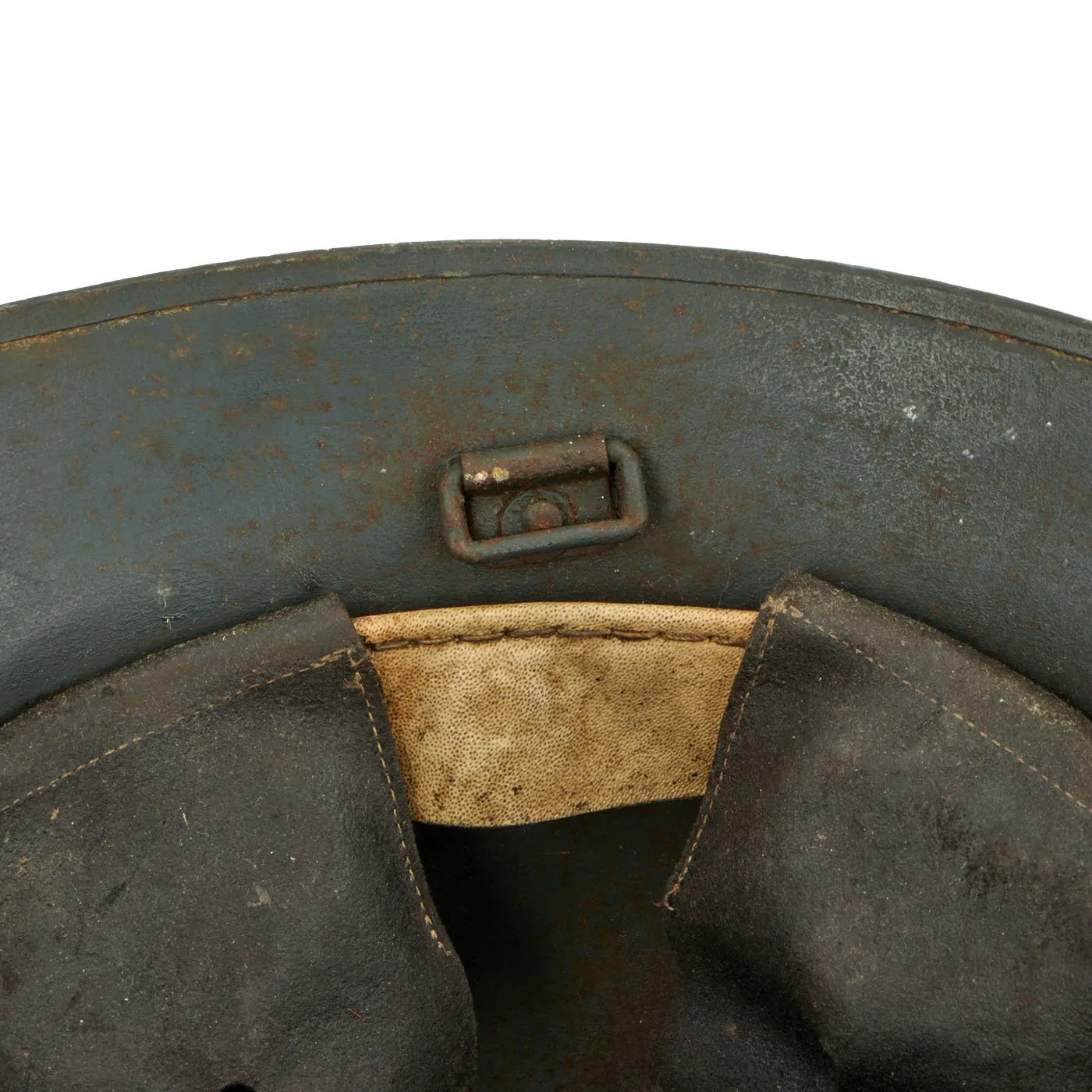 Original Czech Pre-WWII Vz29 Model 1929 Fire Service Steel Helmet-Used as Medic Helmet