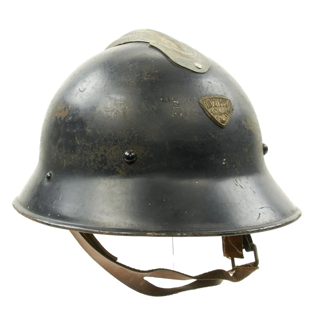 Original Czech Pre-WWII Vz29 Model 1929 Fire Service Steel Helmet