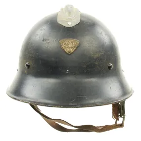 Original Czech Pre-WWII Vz29 Model 1929 Fire Service Steel Helmet