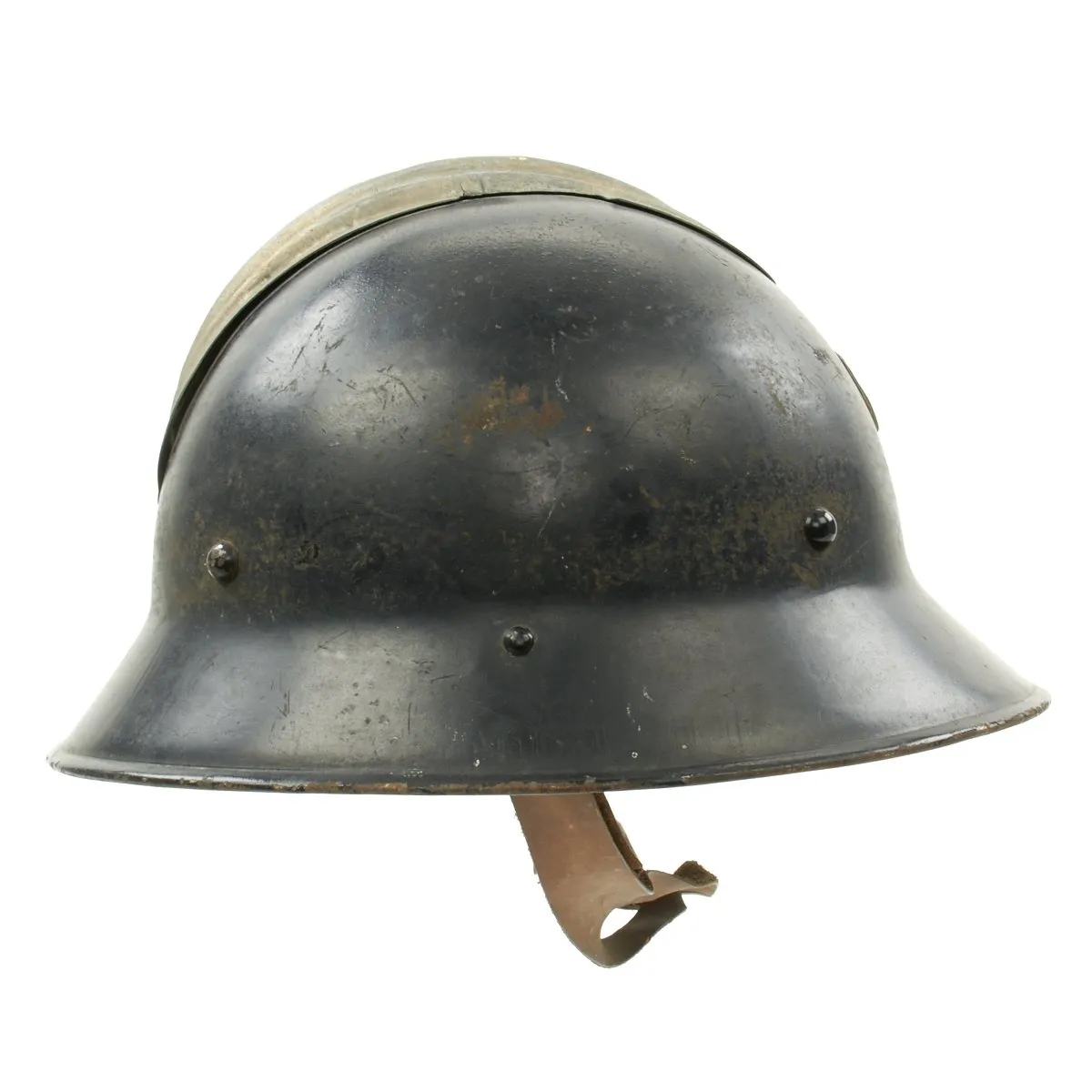 Original Czech Pre-WWII Vz29 Model 1929 Fire Service Steel Helmet