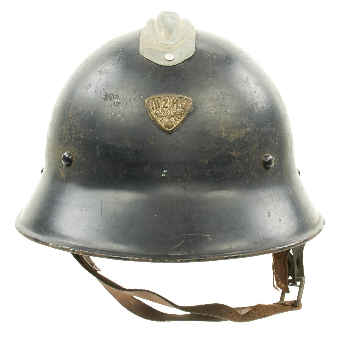 Original Czech Pre-WWII Vz29 Model 1929 Fire Service Steel Helmet