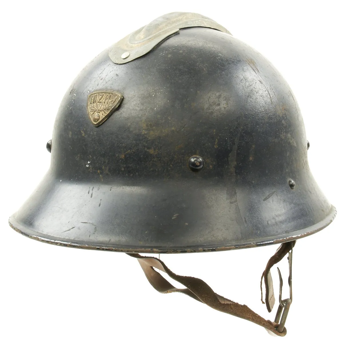 Original Czech Pre-WWII Vz29 Model 1929 Fire Service Steel Helmet
