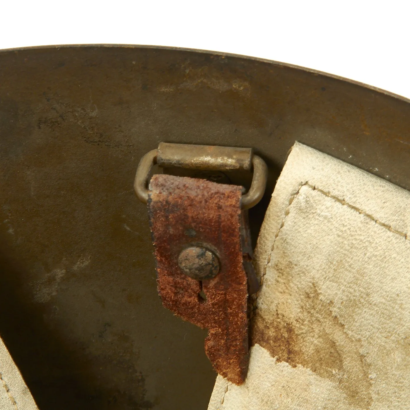 Original Czechoslovakian WWII Vz32 / M32 "Egg-Shell" Helmet Reissued for German Luftschutz - Dated 1935