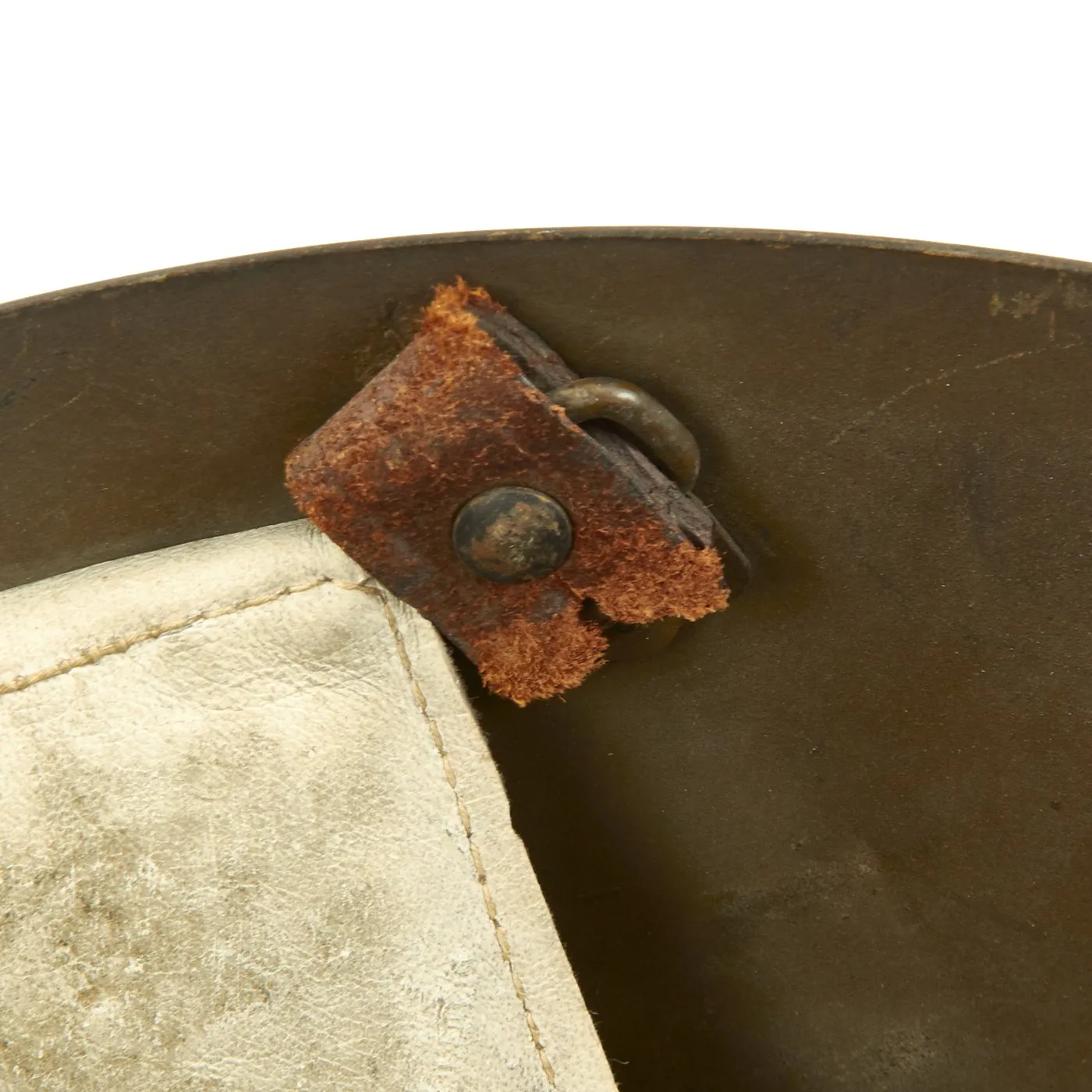 Original Czechoslovakian WWII Vz32 / M32 "Egg-Shell" Helmet Reissued for German Luftschutz - Dated 1935