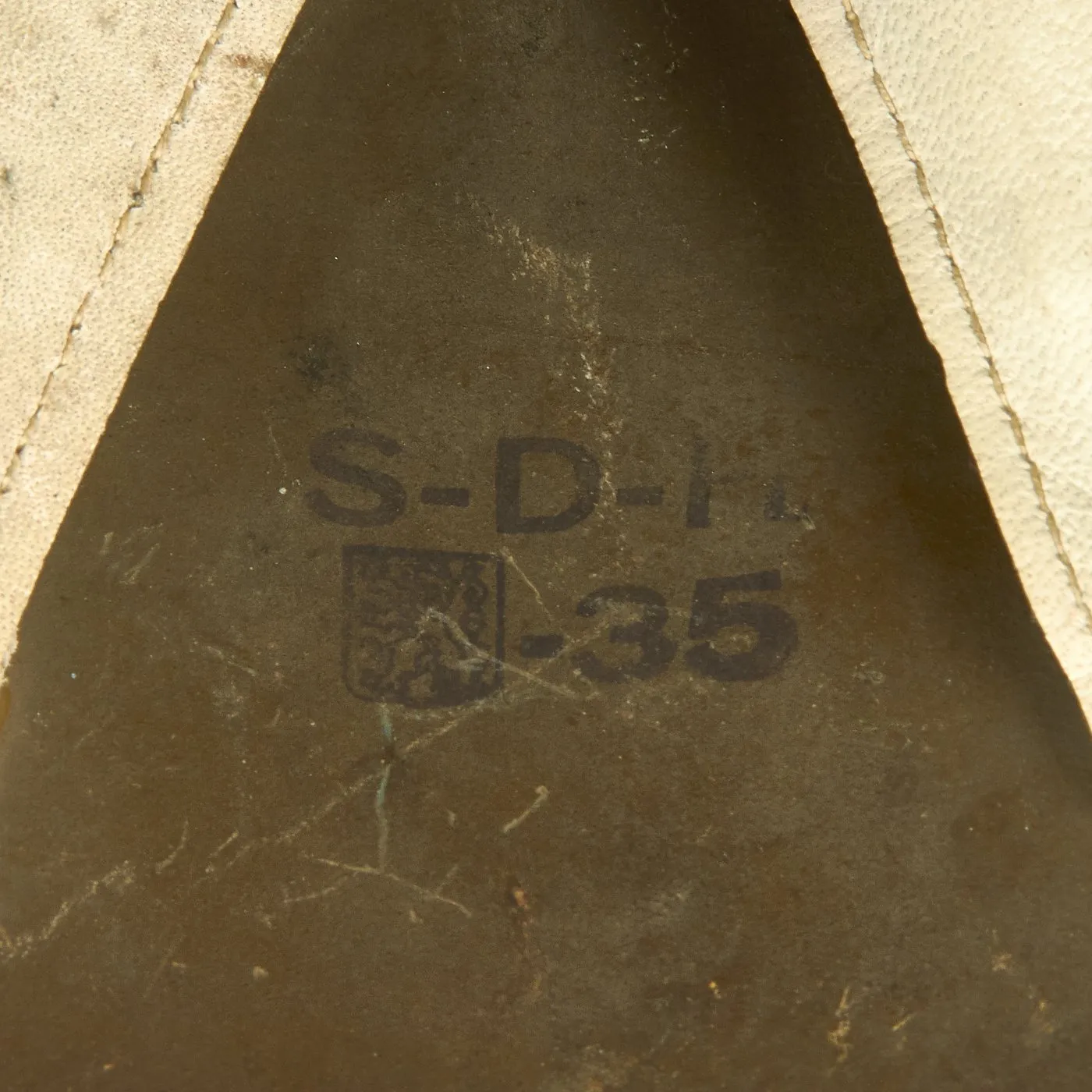 Original Czechoslovakian WWII Vz32 / M32 "Egg-Shell" Helmet Reissued for German Luftschutz - Dated 1935