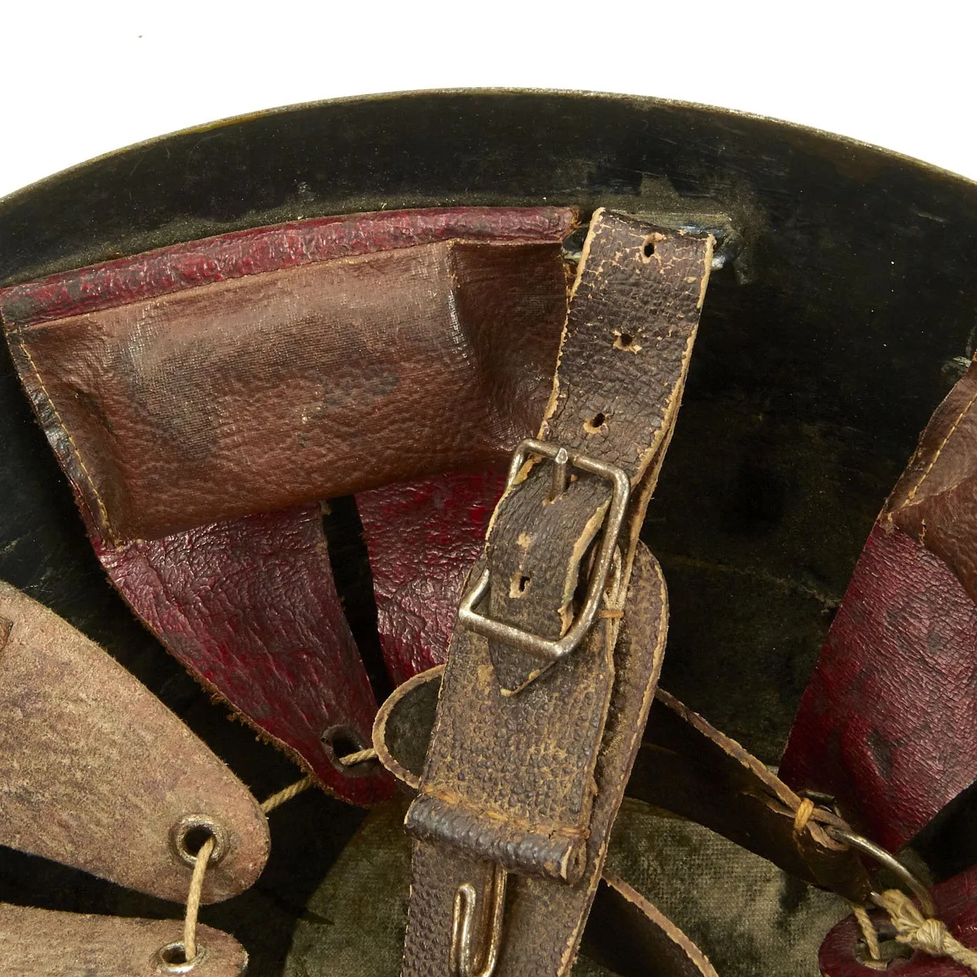Original Czechoslovakian WWII Vz32 / M32 "Egg-Shell" Helmet Reissued for German Luftschutz Use