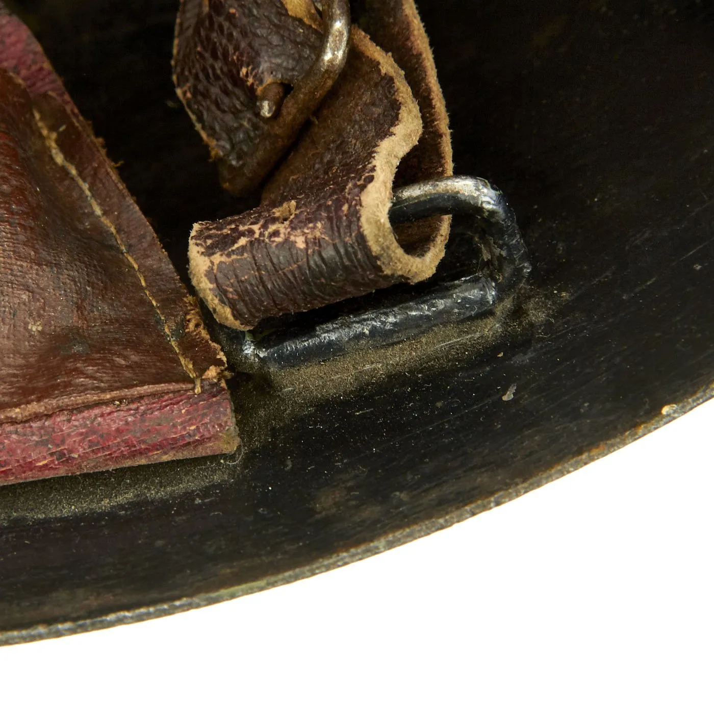 Original Czechoslovakian WWII Vz32 / M32 "Egg-Shell" Helmet Reissued for German Luftschutz Use