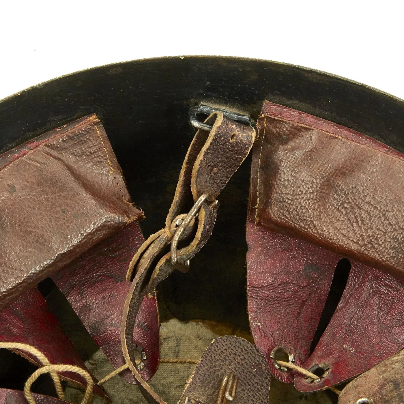 Original Czechoslovakian WWII Vz32 / M32 "Egg-Shell" Helmet Reissued for German Luftschutz Use