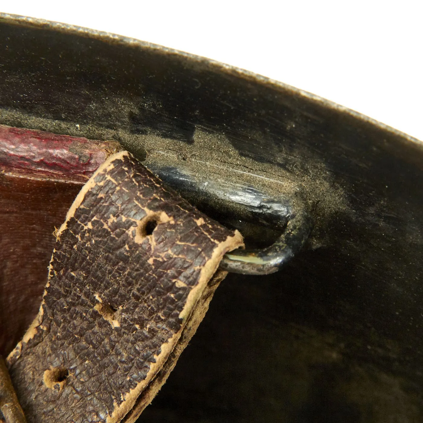 Original Czechoslovakian WWII Vz32 / M32 "Egg-Shell" Helmet Reissued for German Luftschutz Use