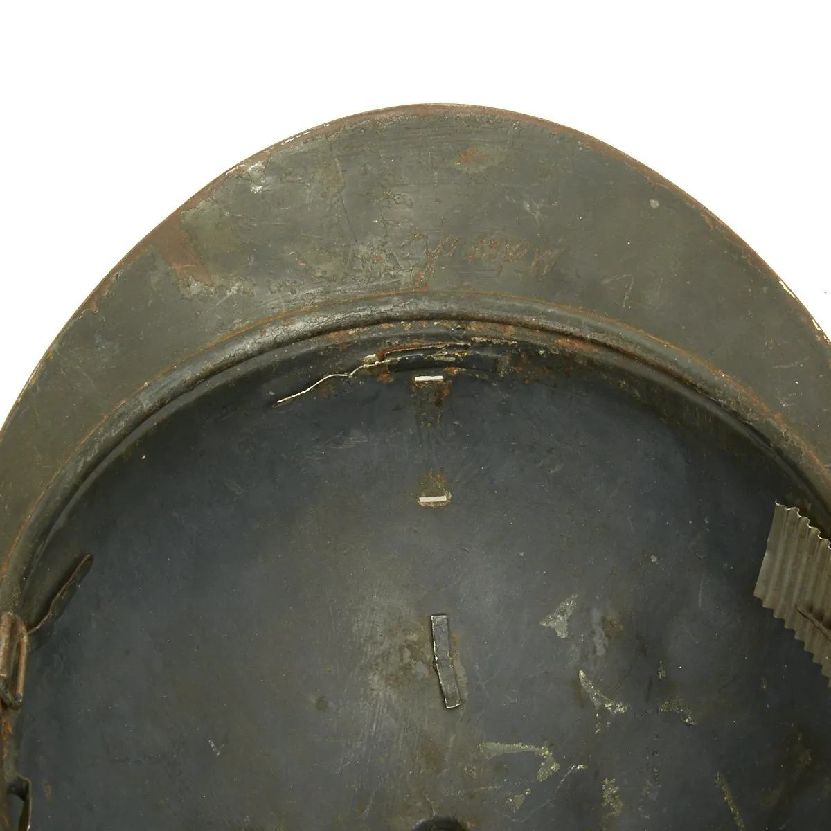 Original French WWI Model 1915 Adrian Camouflage Helmet