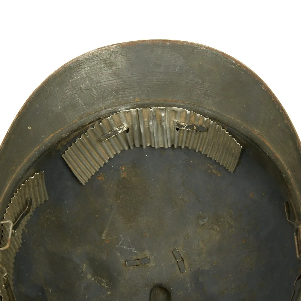 Original French WWI Model 1915 Adrian Camouflage Helmet