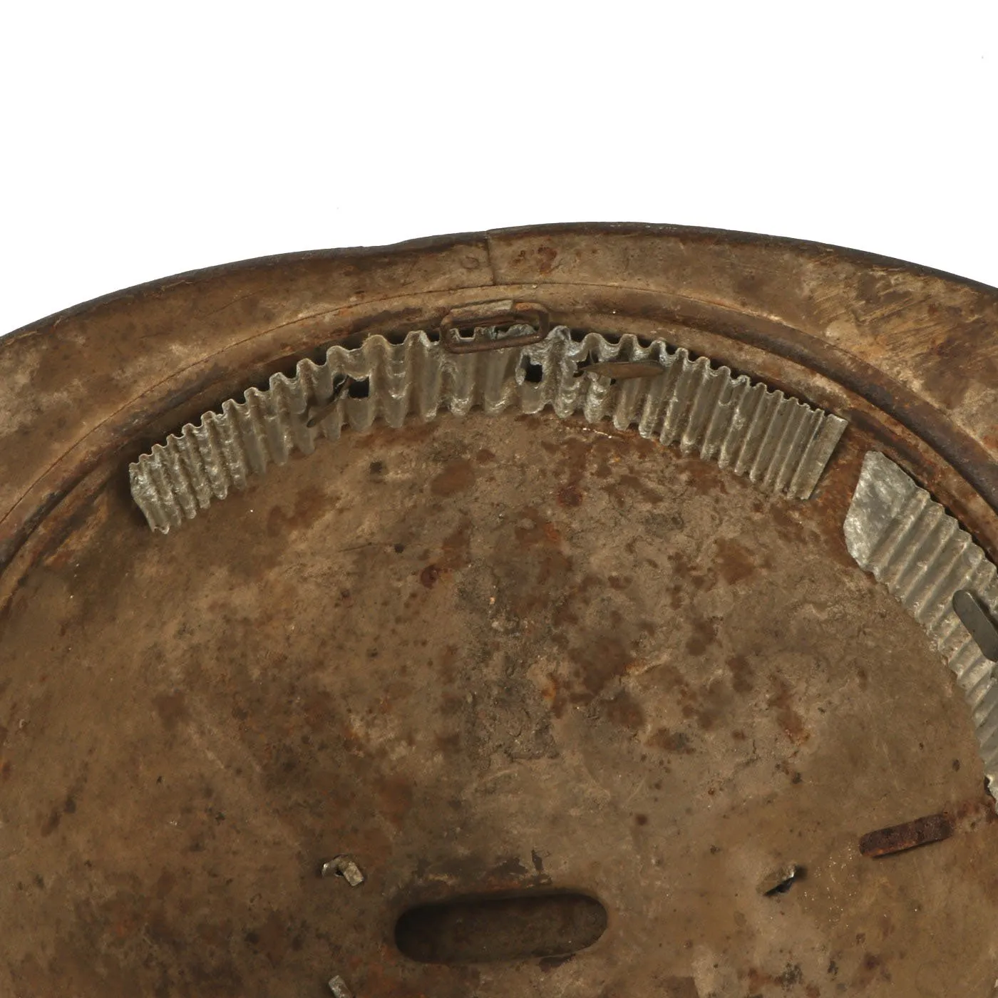 Original French WWI Model 1915 Adrian Helmet Shell in with Zouave & Tirailleurs RF Badge