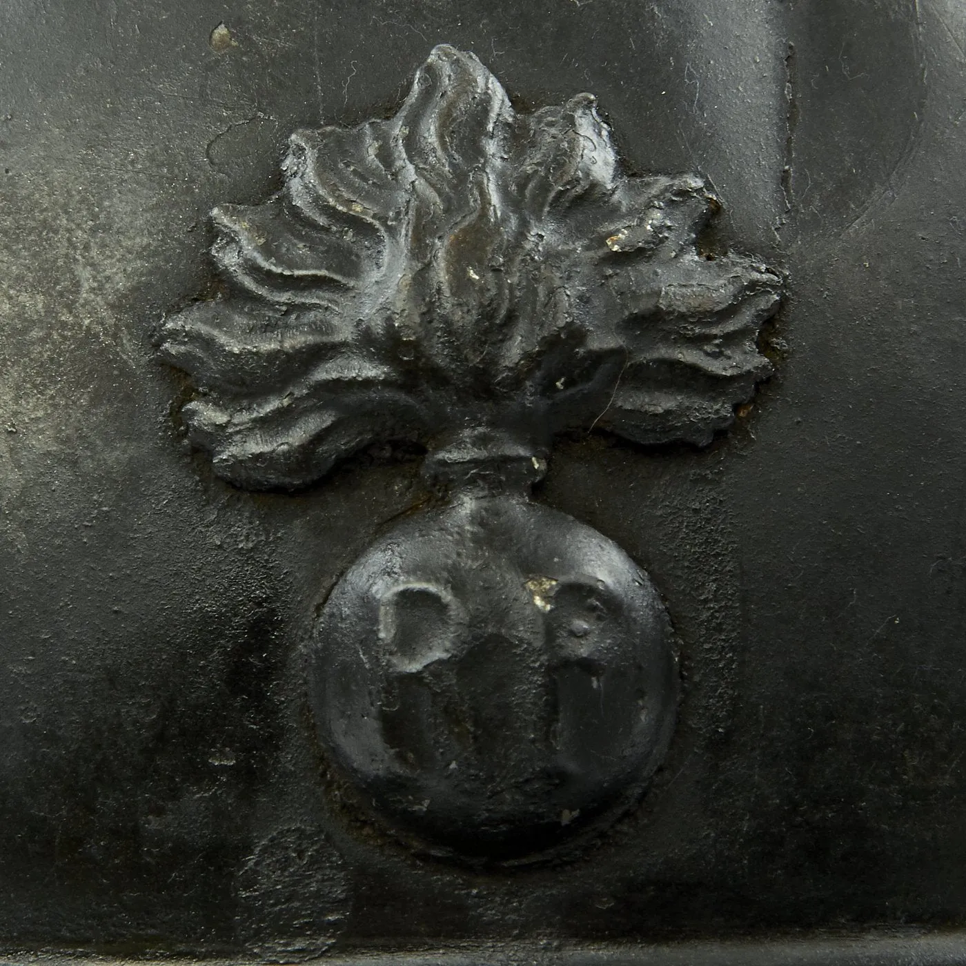 Original French WWI Model 1915 Adrian Helmet with RF Badge