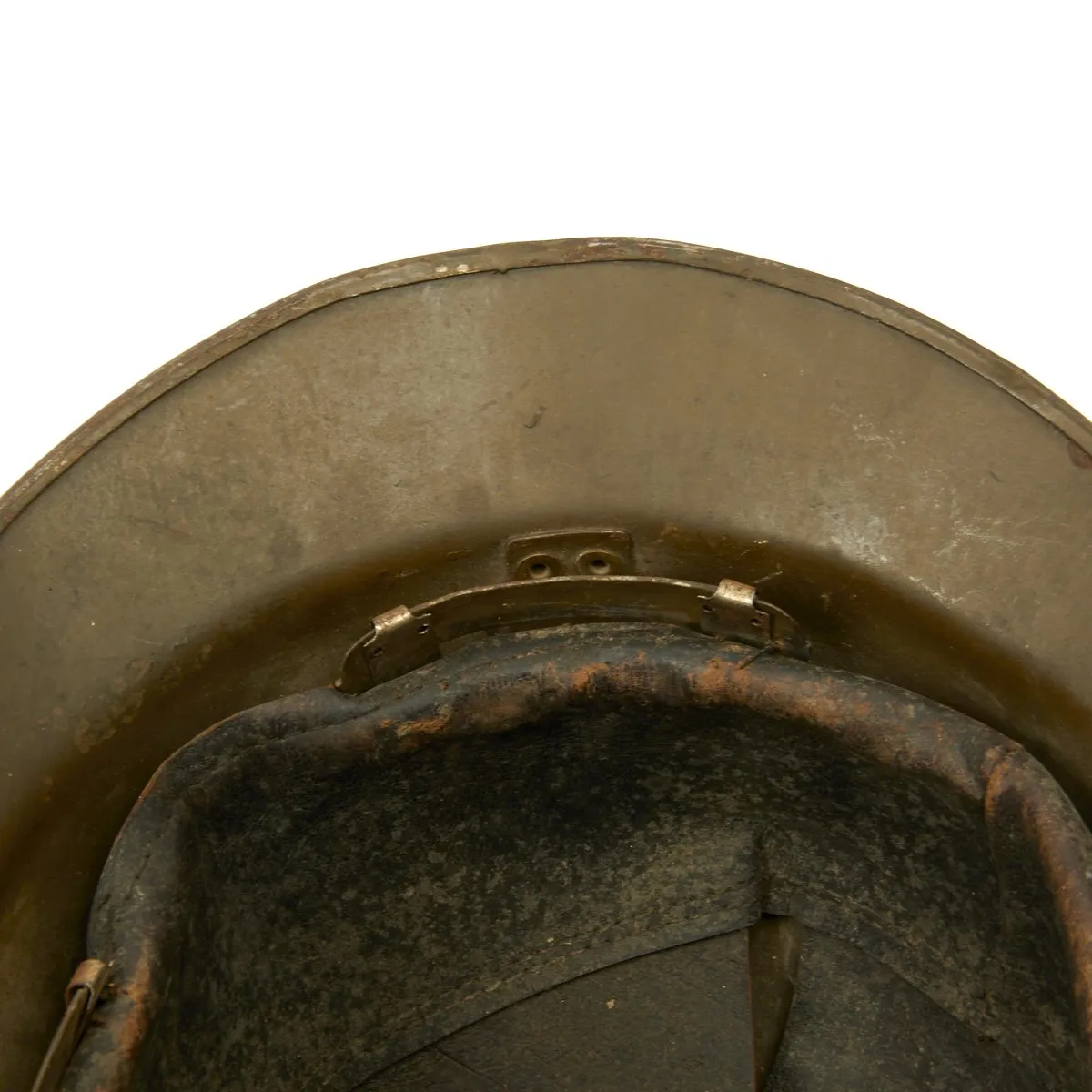 Original French WWII Model 1926 Adrian Infantry Helmet with RF Badge
