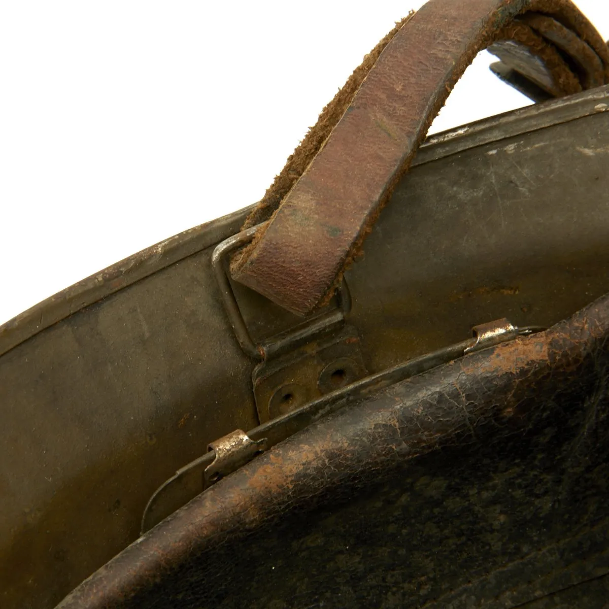 Original French WWII Model 1926 Adrian Infantry Helmet with RF Badge
