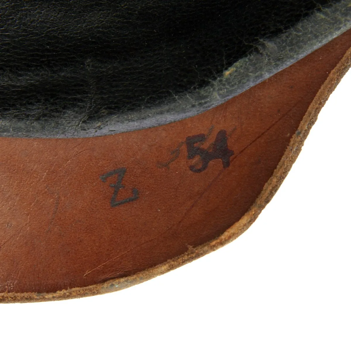 Original German WWI Leather Fire Brigade Helmet by Gustav Rannenberg of Hannover