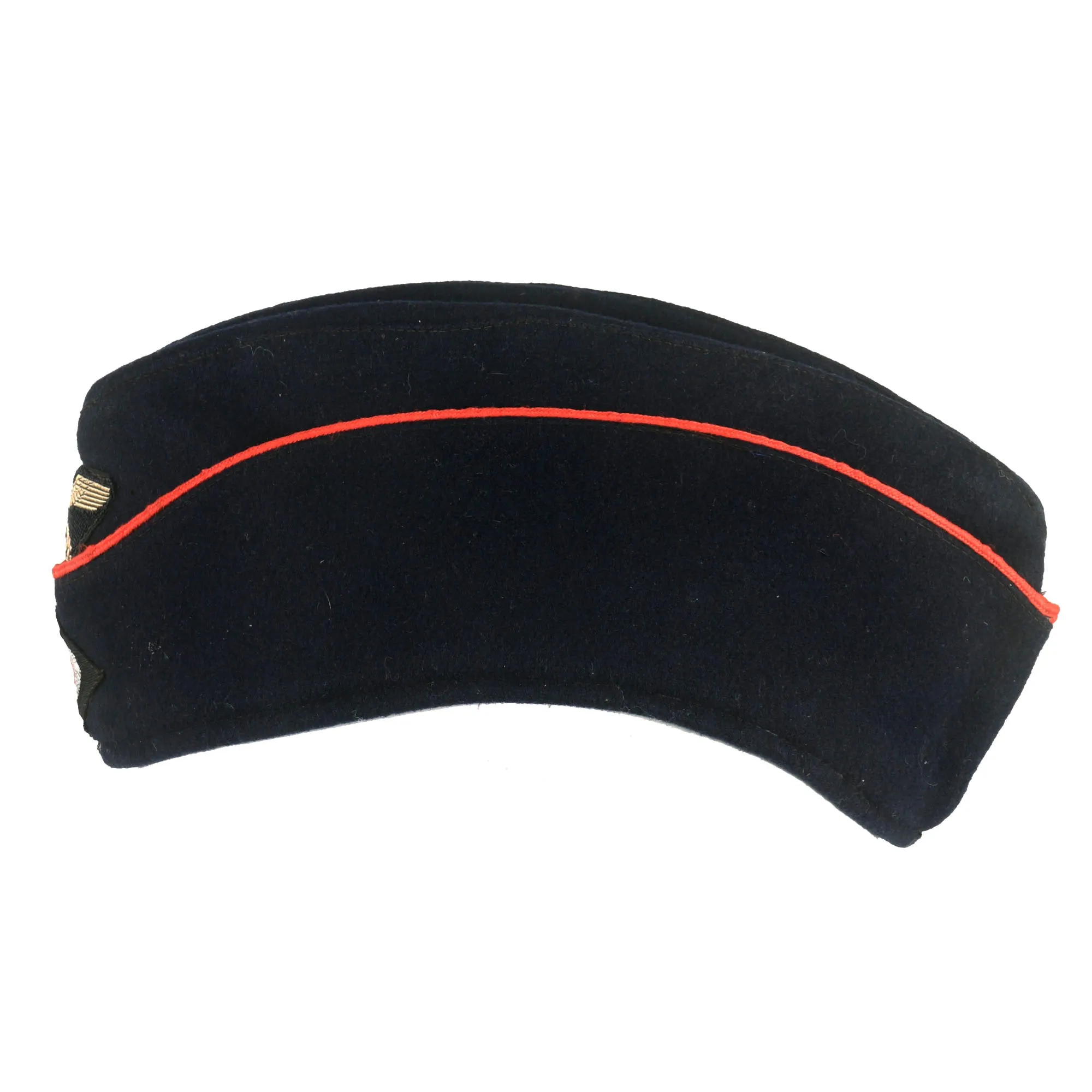 Original German WWII 1942 Dated Fire Protection Police 59cm EM-NCO M38 Overseas Cap by Peter Küpper - Schiffchen