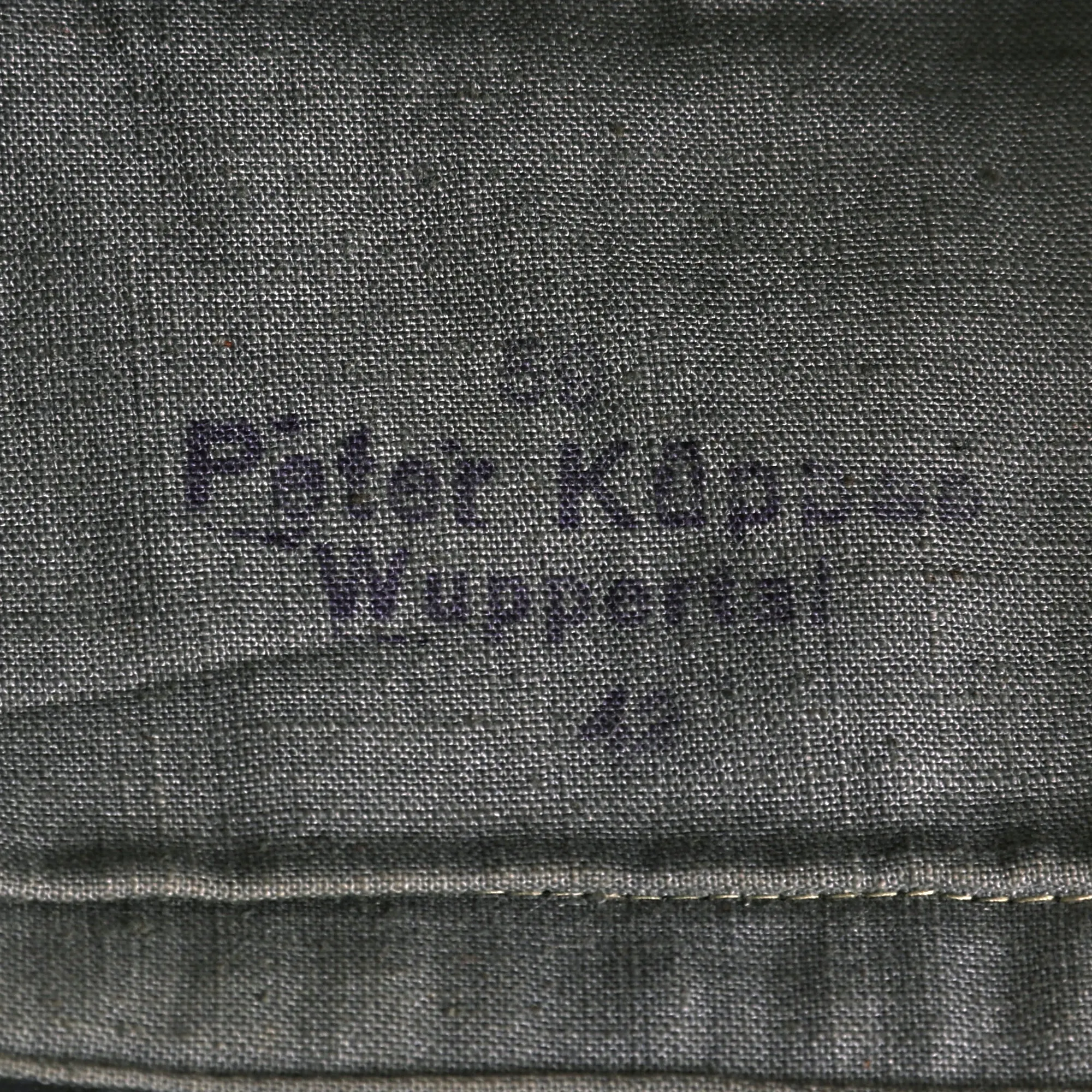Original German WWII 1942 Dated Fire Protection Police 59cm EM-NCO M38 Overseas Cap by Peter Küpper - Schiffchen