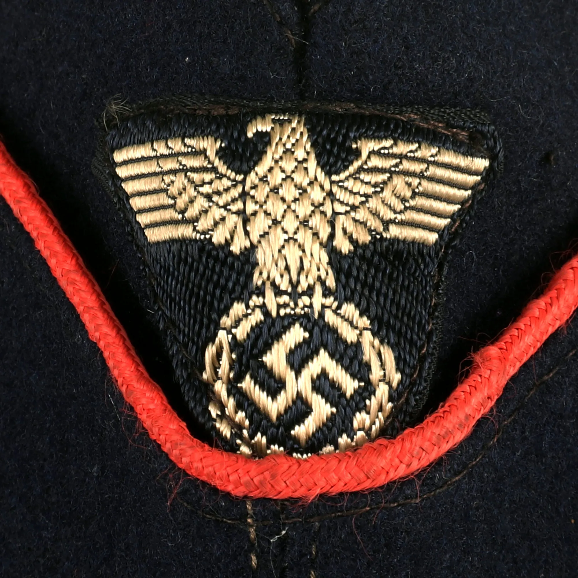 Original German WWII 1942 Dated Fire Protection Police 59cm EM-NCO M38 Overseas Cap by Peter Küpper - Schiffchen
