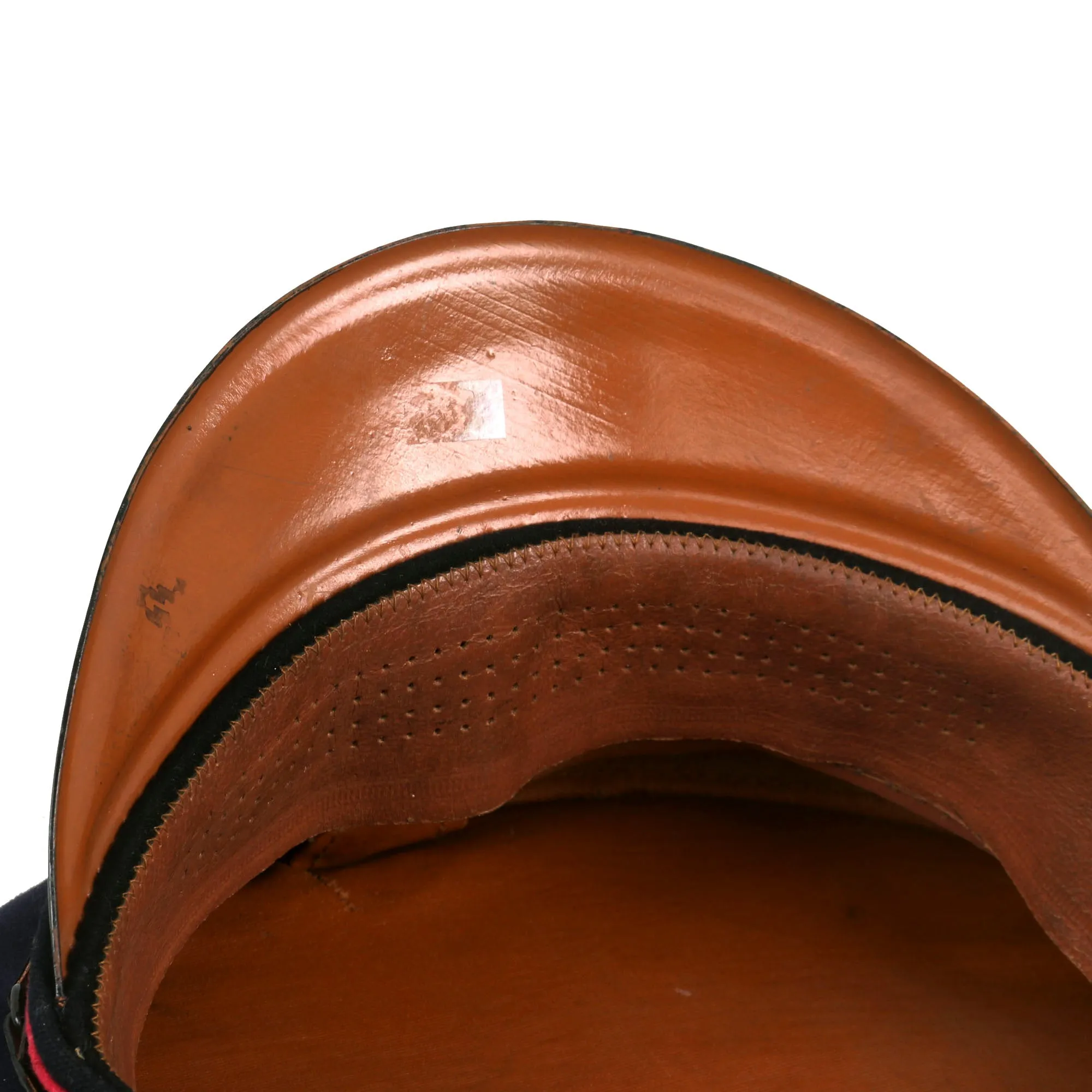 Original German WWII Fire Protection Police EM/NCO Schirmmütze Visor Cap by K & Sch. - size 55