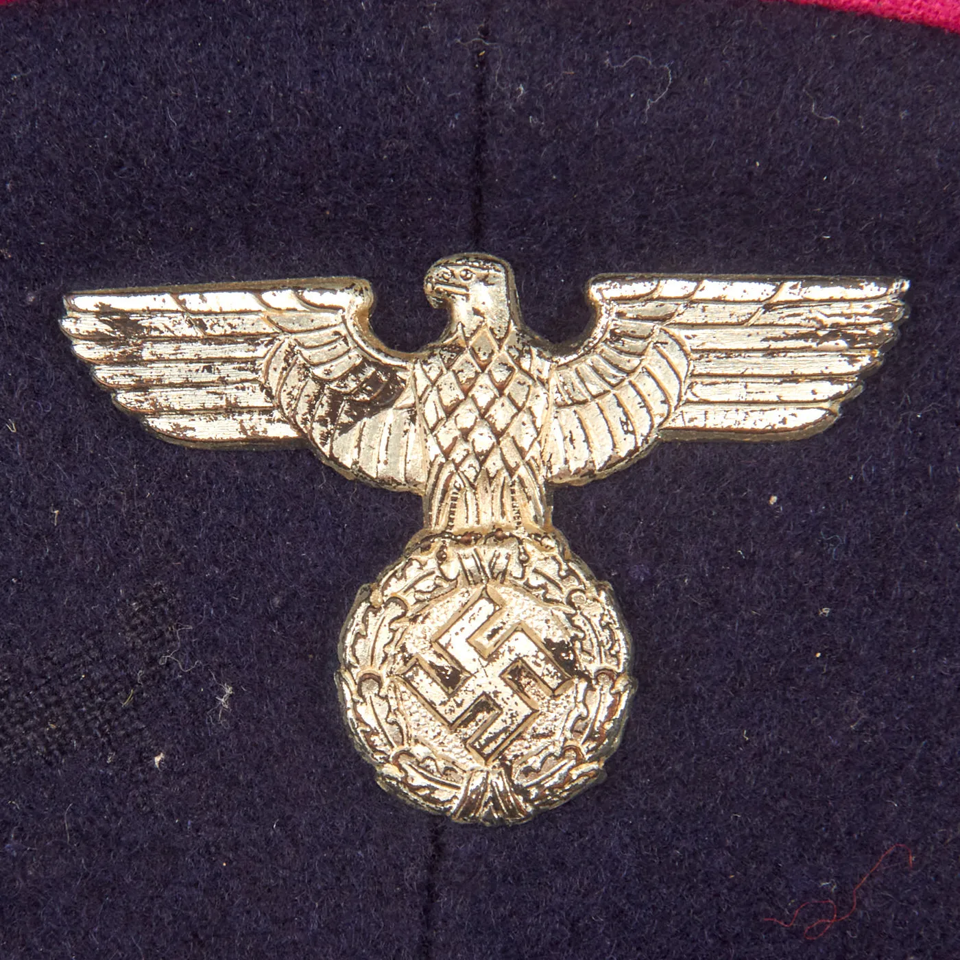 Original German WWII Luftwaffe Civil Fire Brigade NCO Visor Cap By Carl Halfar dated 1941 - size 55