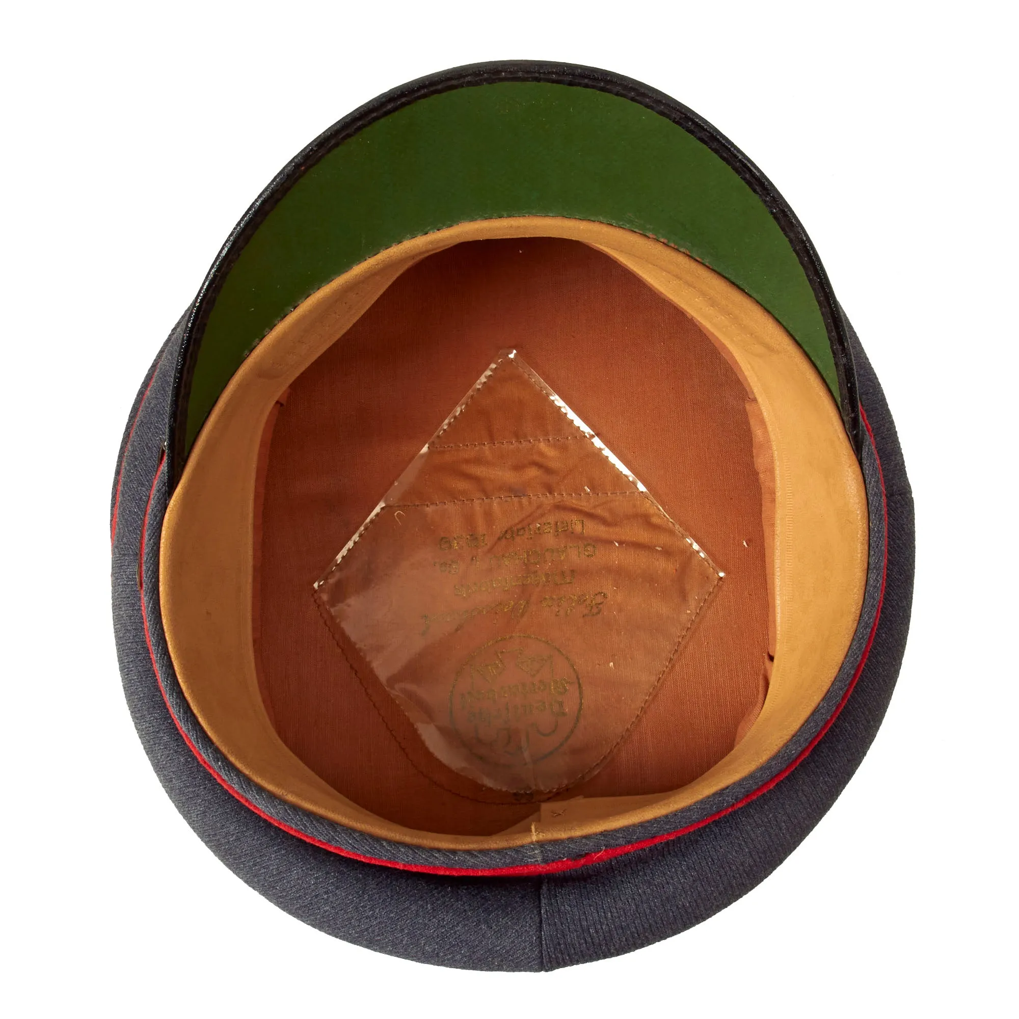 Original German WWII Luftwaffe Flakkorps Unit Marked 56cm EM/NCO Visor Cap by Felix Weissbach - dated 1938