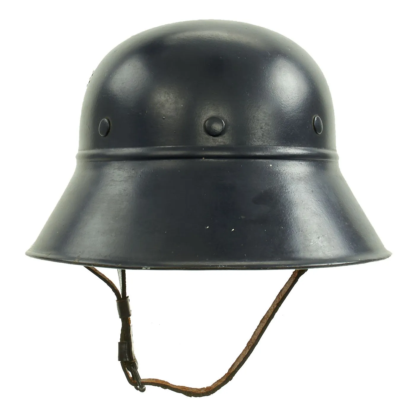 Original German WWII M38 Luftschutz Beaded Gladiator Air Defense Helmet