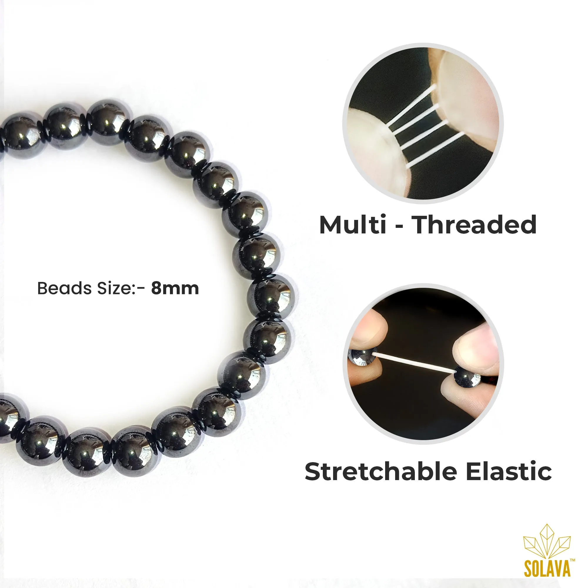 Original Hematite Crystal Bracelet with Certificate