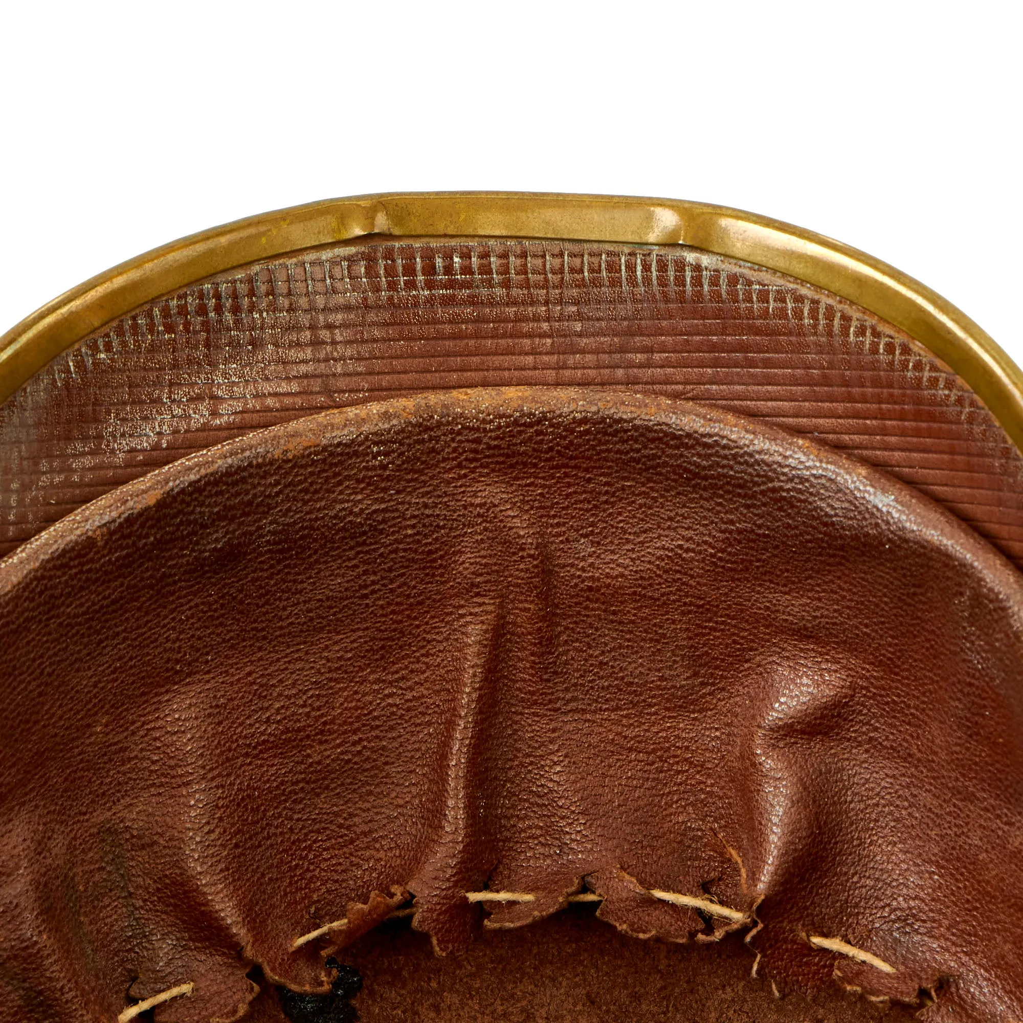 Original Imperial German Pre WWI Grand Duchy of Baden Fire Brigade Officer's Leather Pickelhaube Helmet