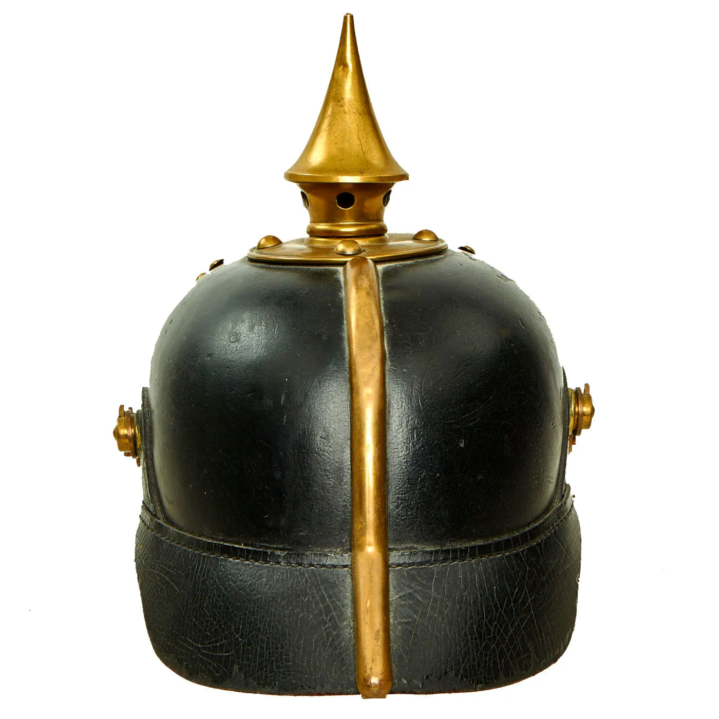 Original Imperial German WWI Grand Duchy of Baden M1895 Line Infantry Pickelhaube Helmet - Size 53