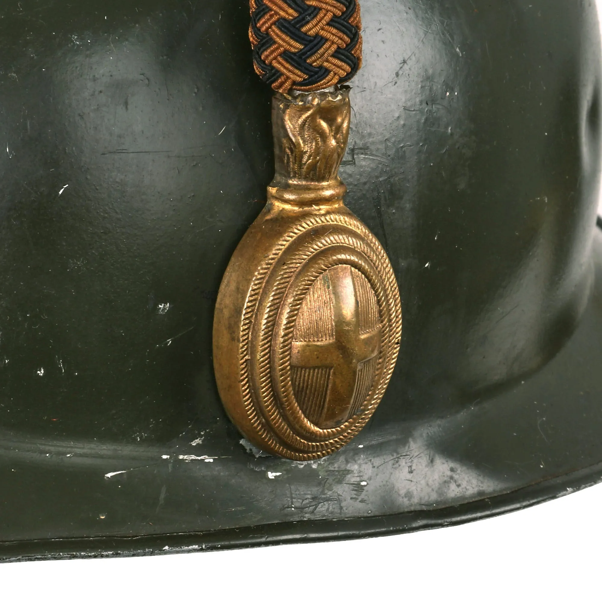 Original Italian WWI / 1920s General’s Dress Parade Adrian Helmet with Plume
