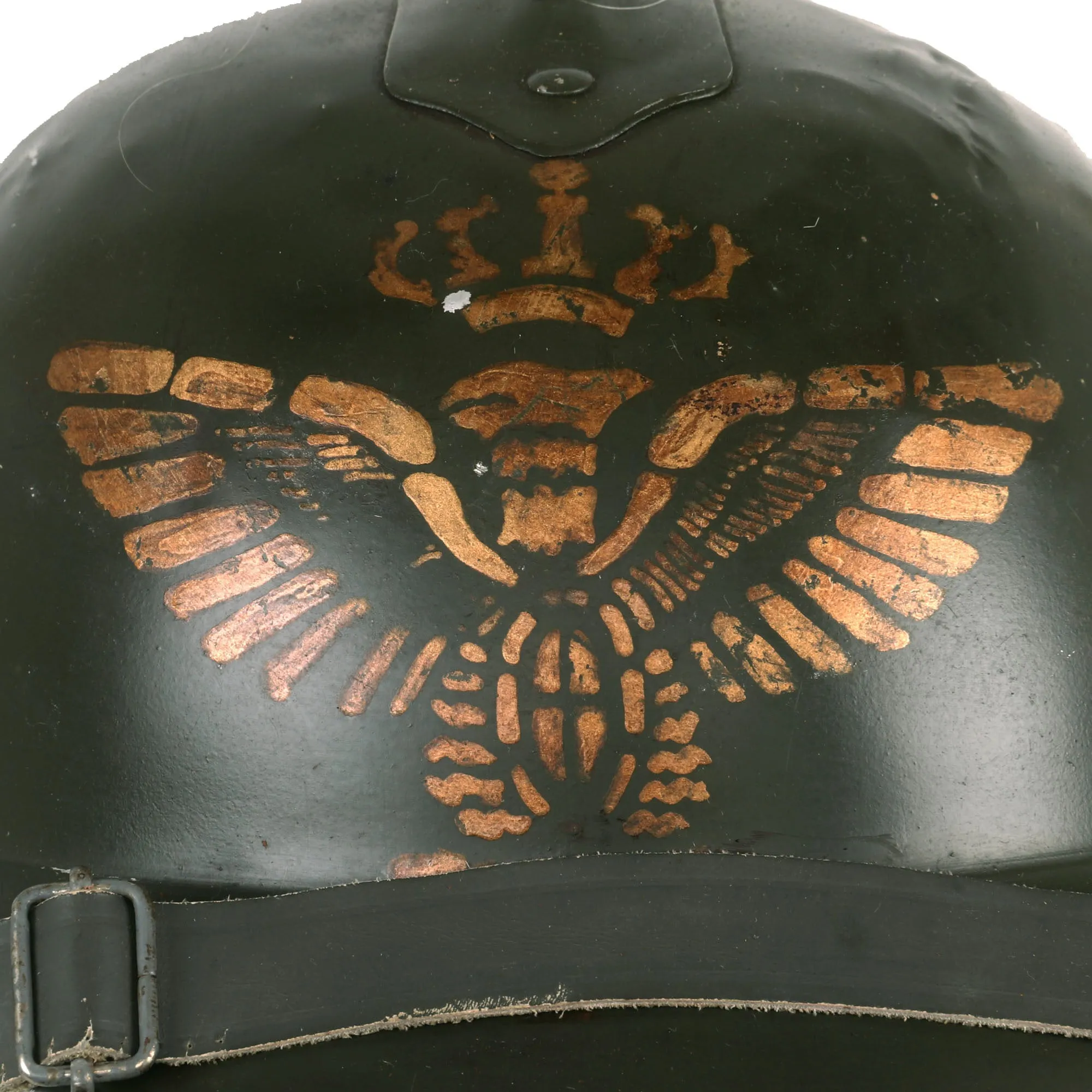 Original Italian WWI / 1920s General’s Dress Parade Adrian Helmet with Plume