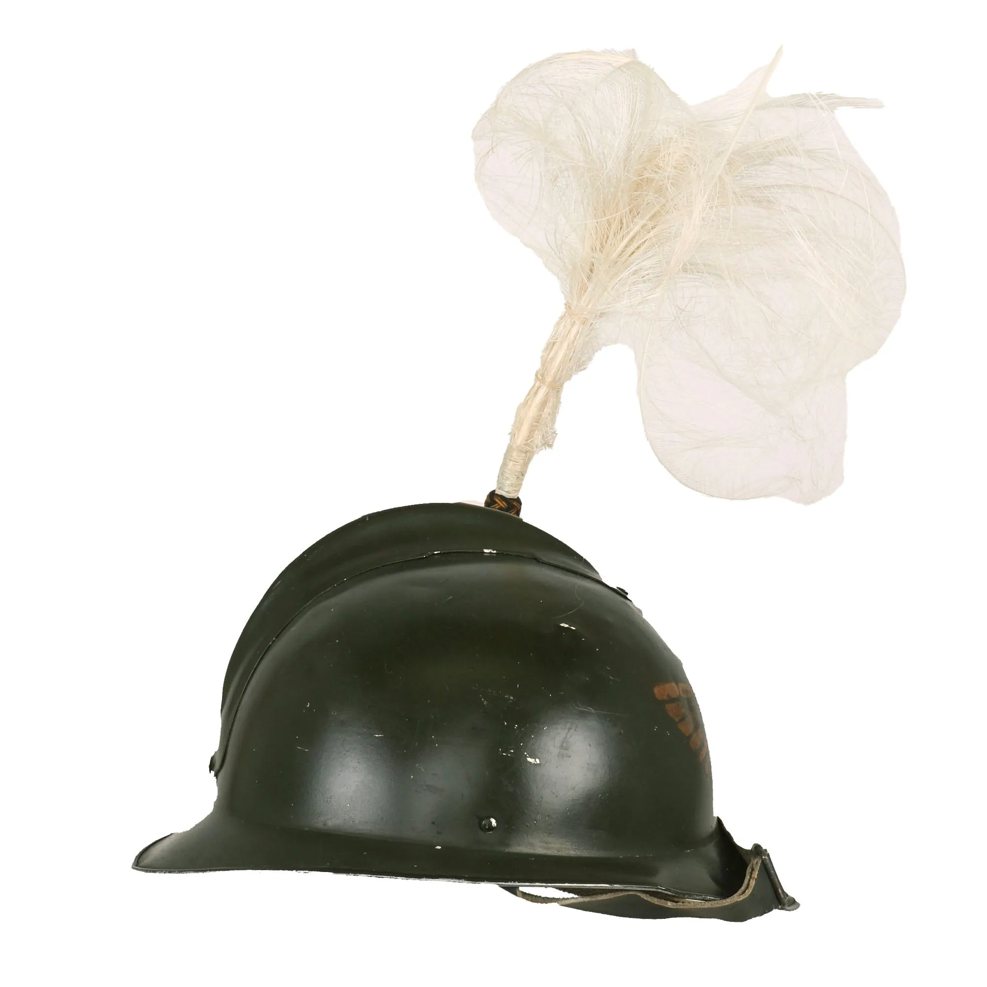 Original Italian WWI / 1920s General’s Dress Parade Adrian Helmet with Plume