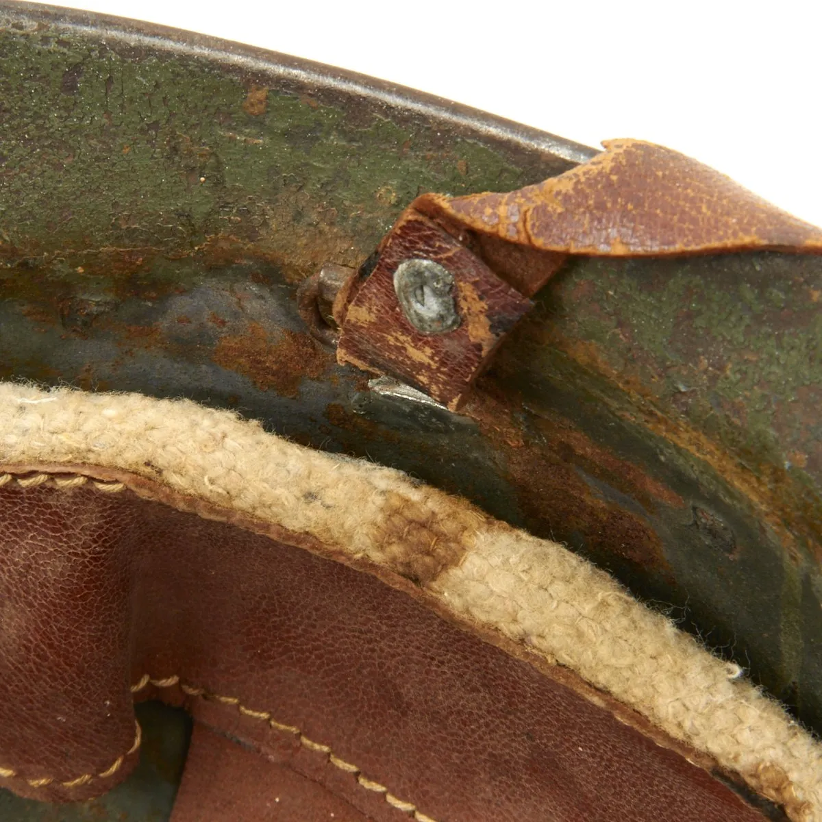 Original Italian WWI Medic French Made M1916 Adrian Helmet