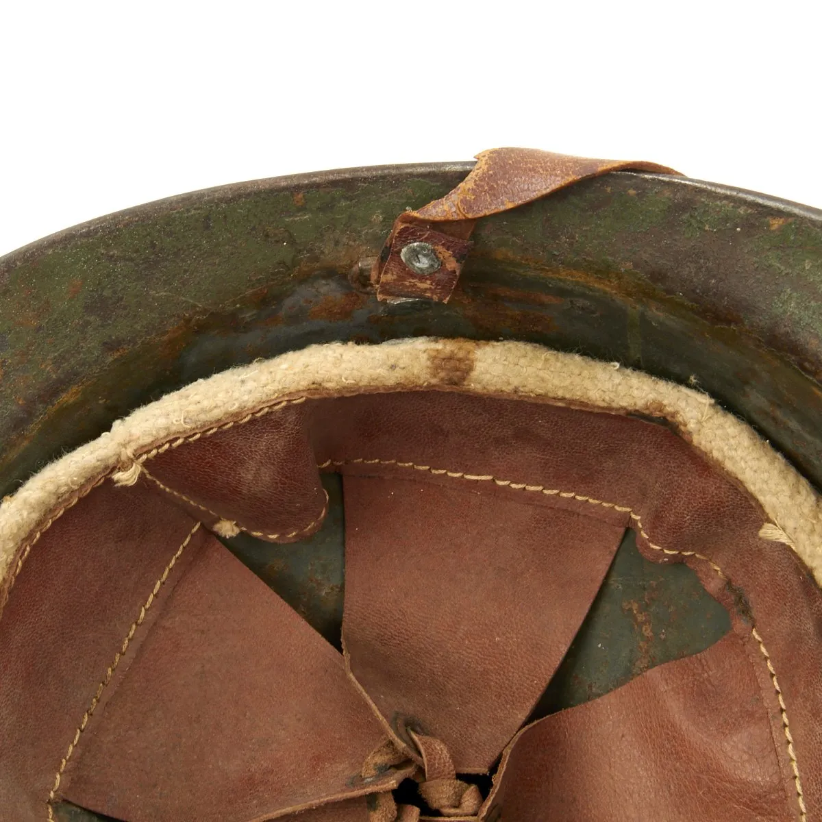 Original Italian WWI Medic French Made M1916 Adrian Helmet