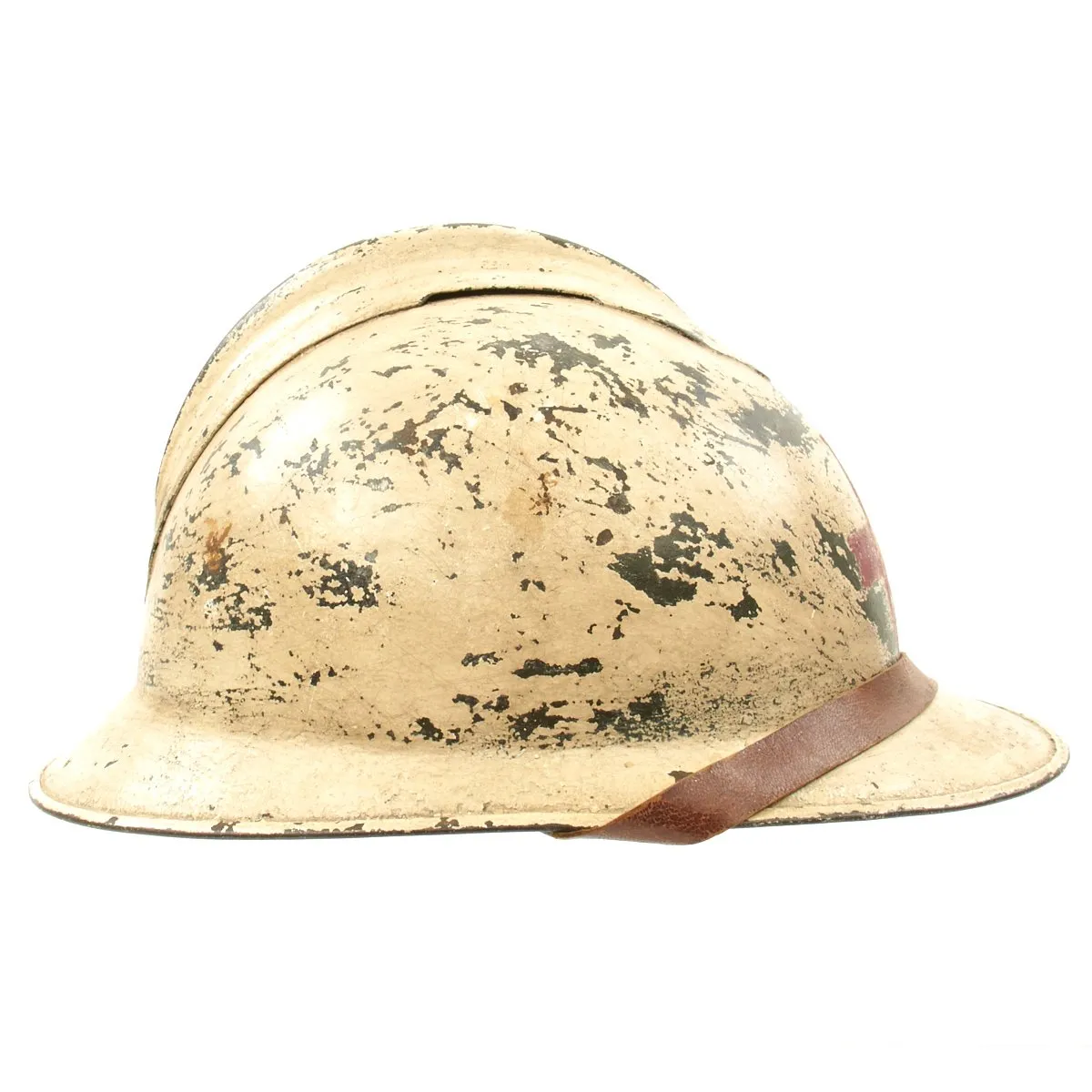 Original Italian WWI Medic French Made M1916 Adrian Helmet