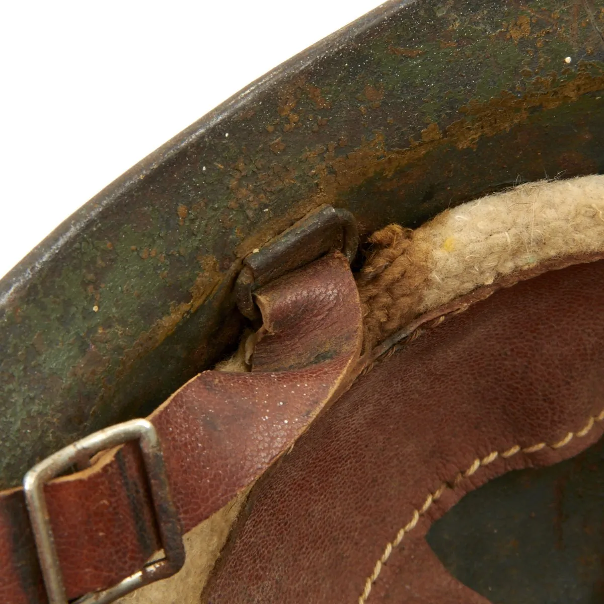 Original Italian WWI Medic French Made M1916 Adrian Helmet