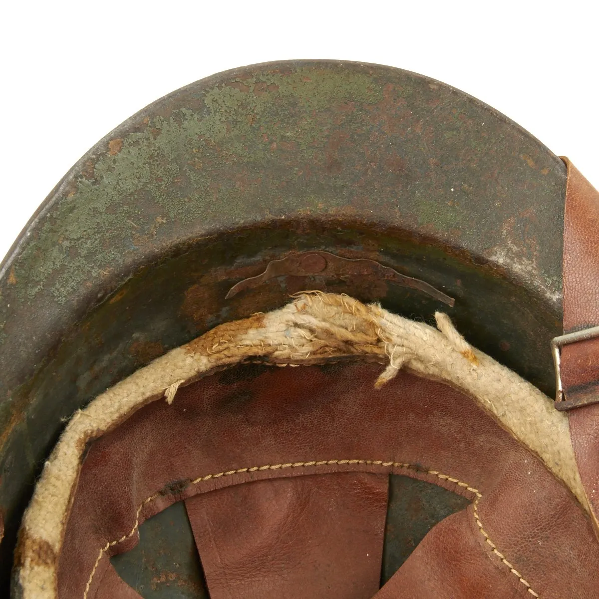 Original Italian WWI Medic French Made M1916 Adrian Helmet